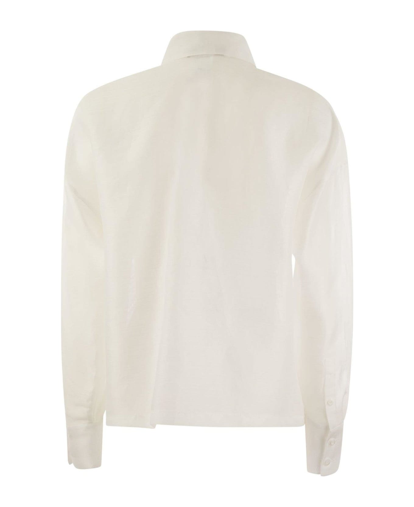 Max Mara Studio Buttoned Long-sleeved Shirt Max Mara Studio - WHITE シャツ