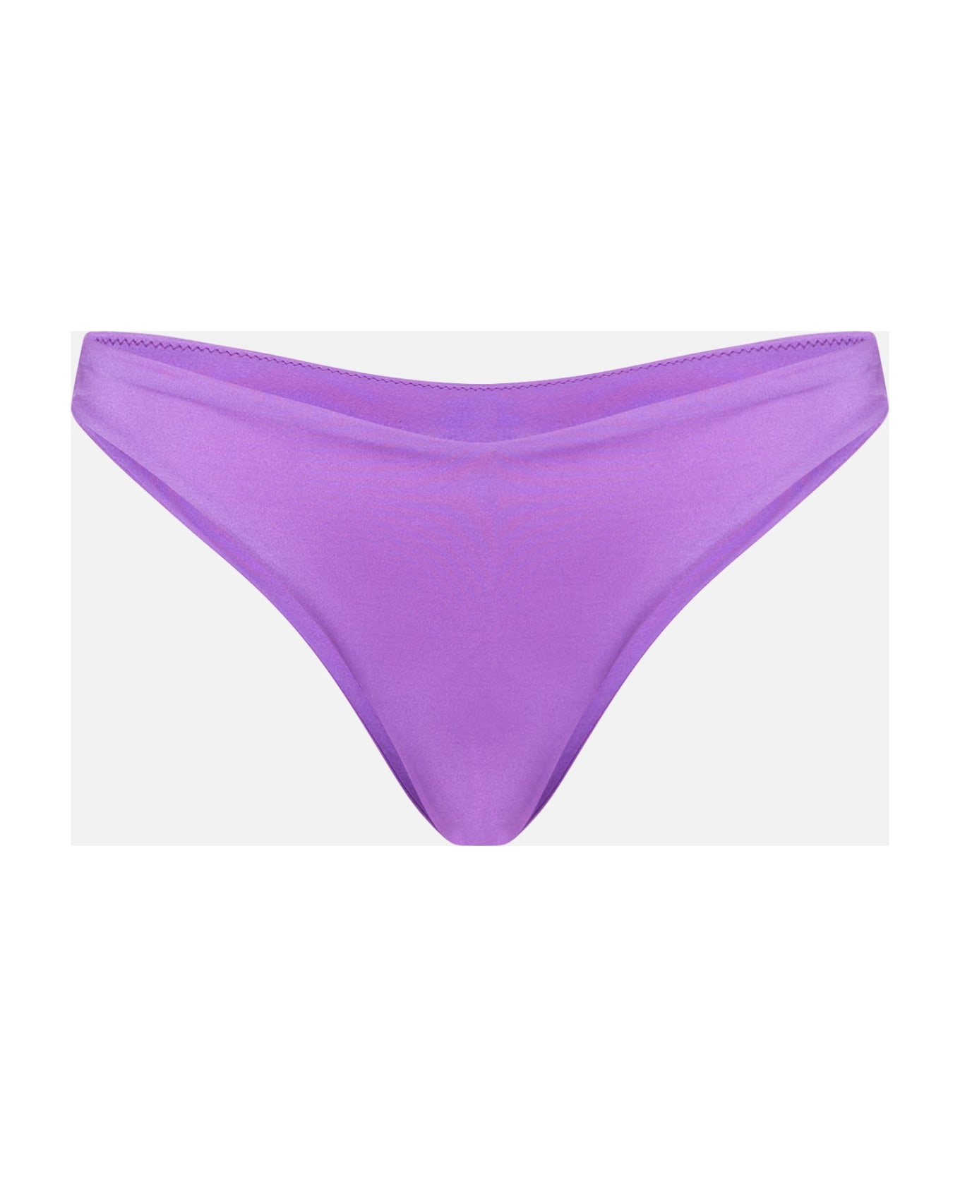 MC2 Saint Barth Woman Shiny Purple Cheeky Swim Briefs - PURPLE
