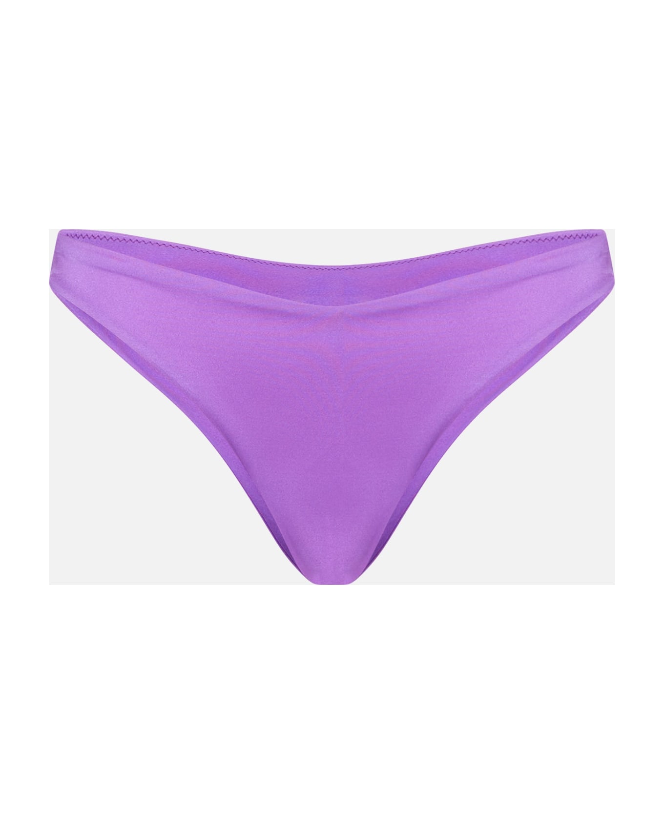 MC2 Saint Barth Woman Shiny Purple Cheeky Swim Briefs - PURPLE