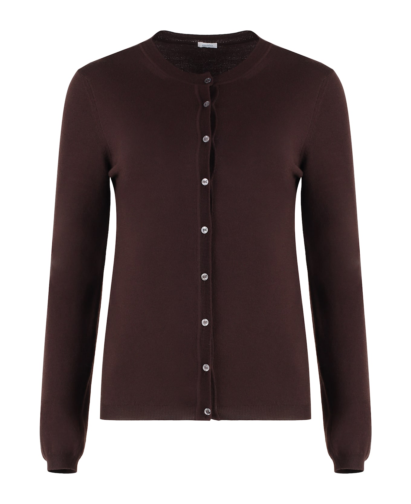 Malo Rebecca Virgin Wool Cardigan - brown