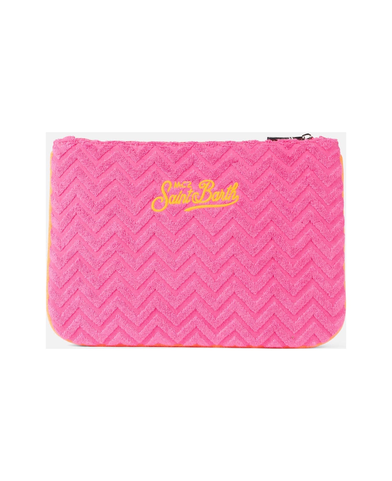 MC2 Saint Barth Parisienne Terry Pochette With Embossed Pattern - PINK