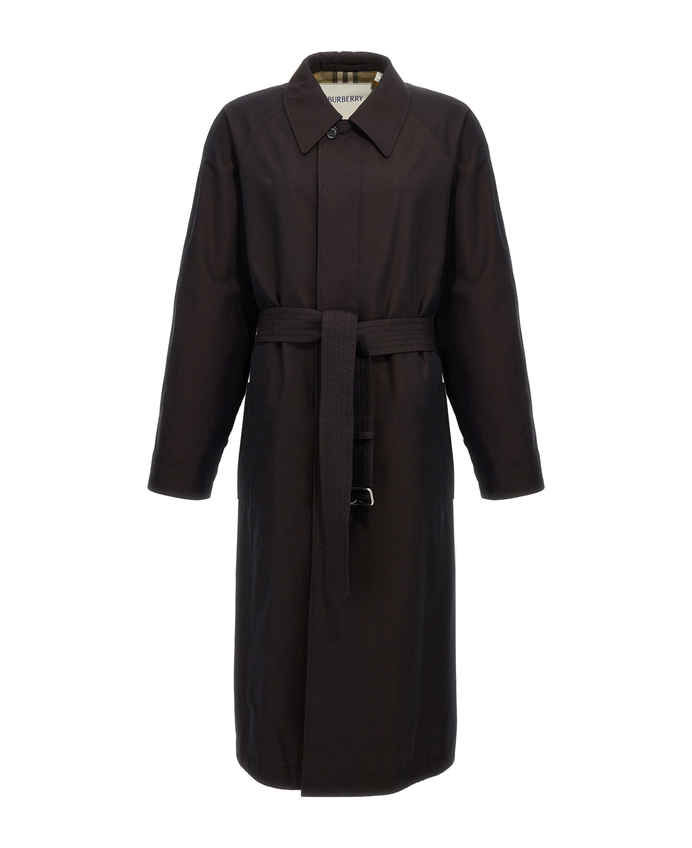 Burberry 'car Coat' Trench Coat - Tortoise