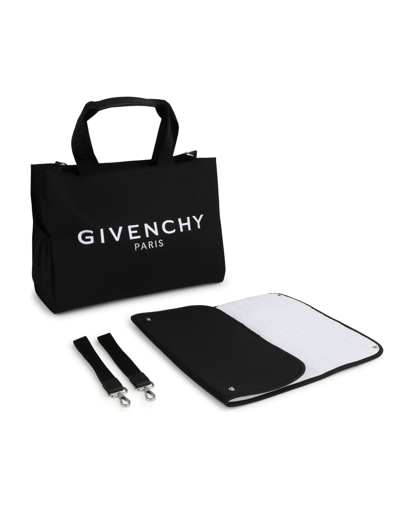 Givenchy Borsa Fasciatoio Con Ricamo 4g - Black