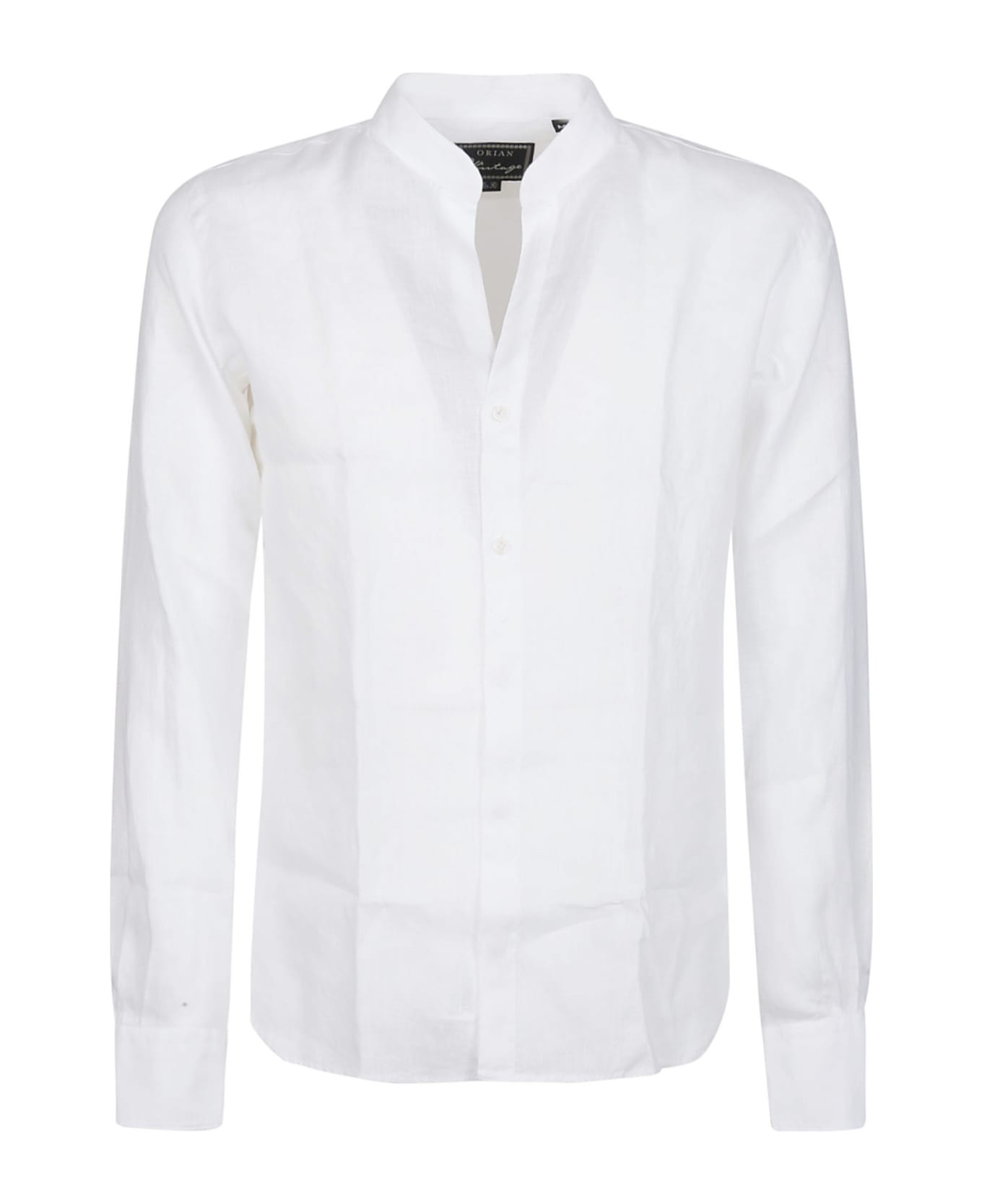 Orian Long Sleeve Washed Shirt - Bianco