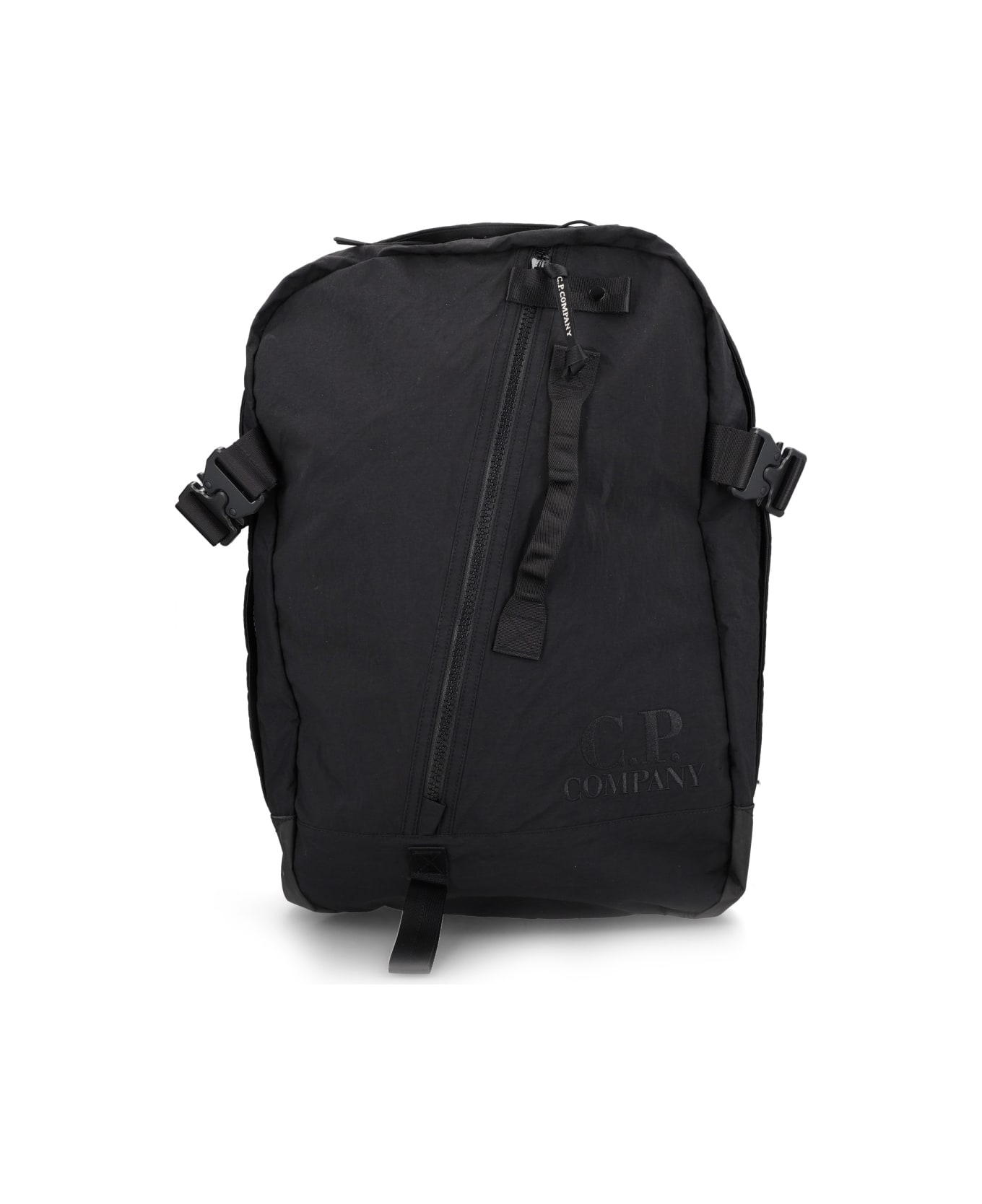C.P. Company "plain Paper Touch" Backpack - BLACK