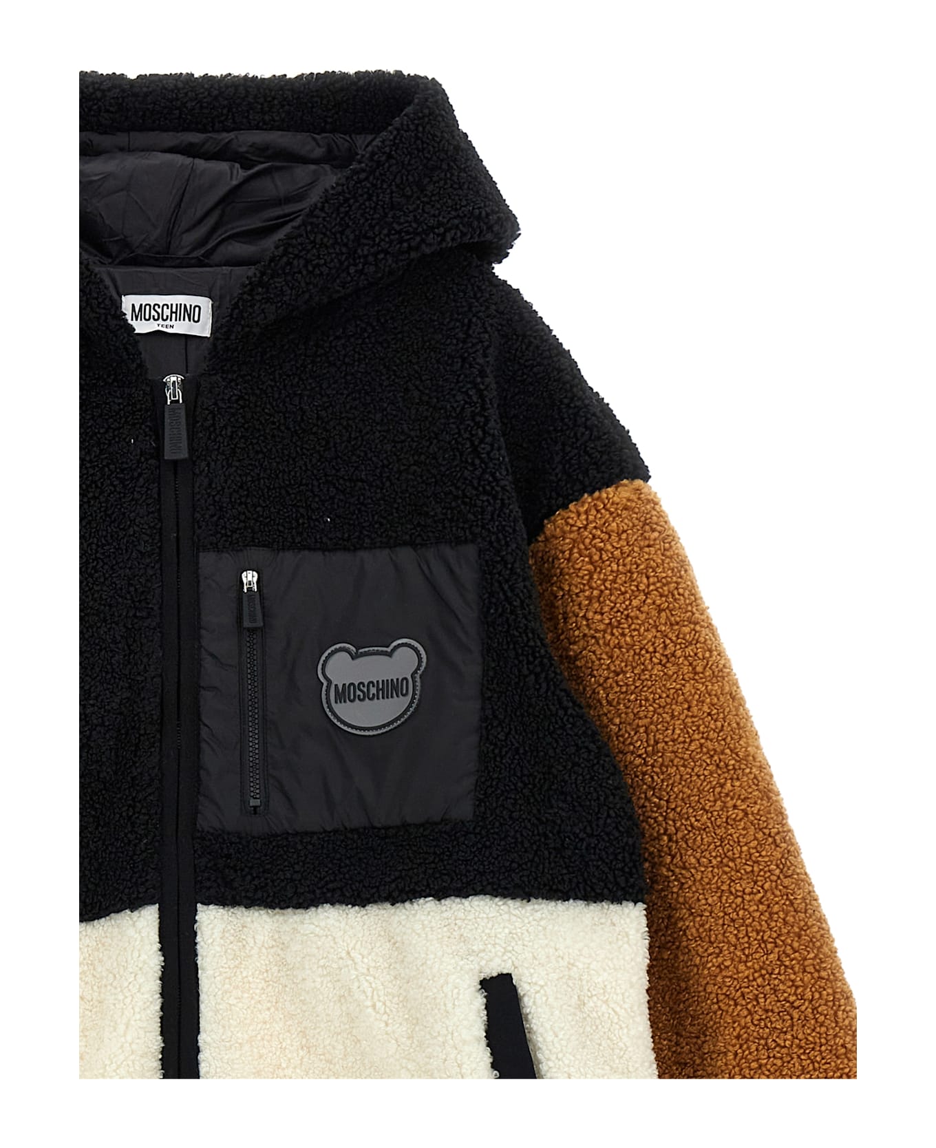 Moschino Teddy Hooded Jacket - Multicolor