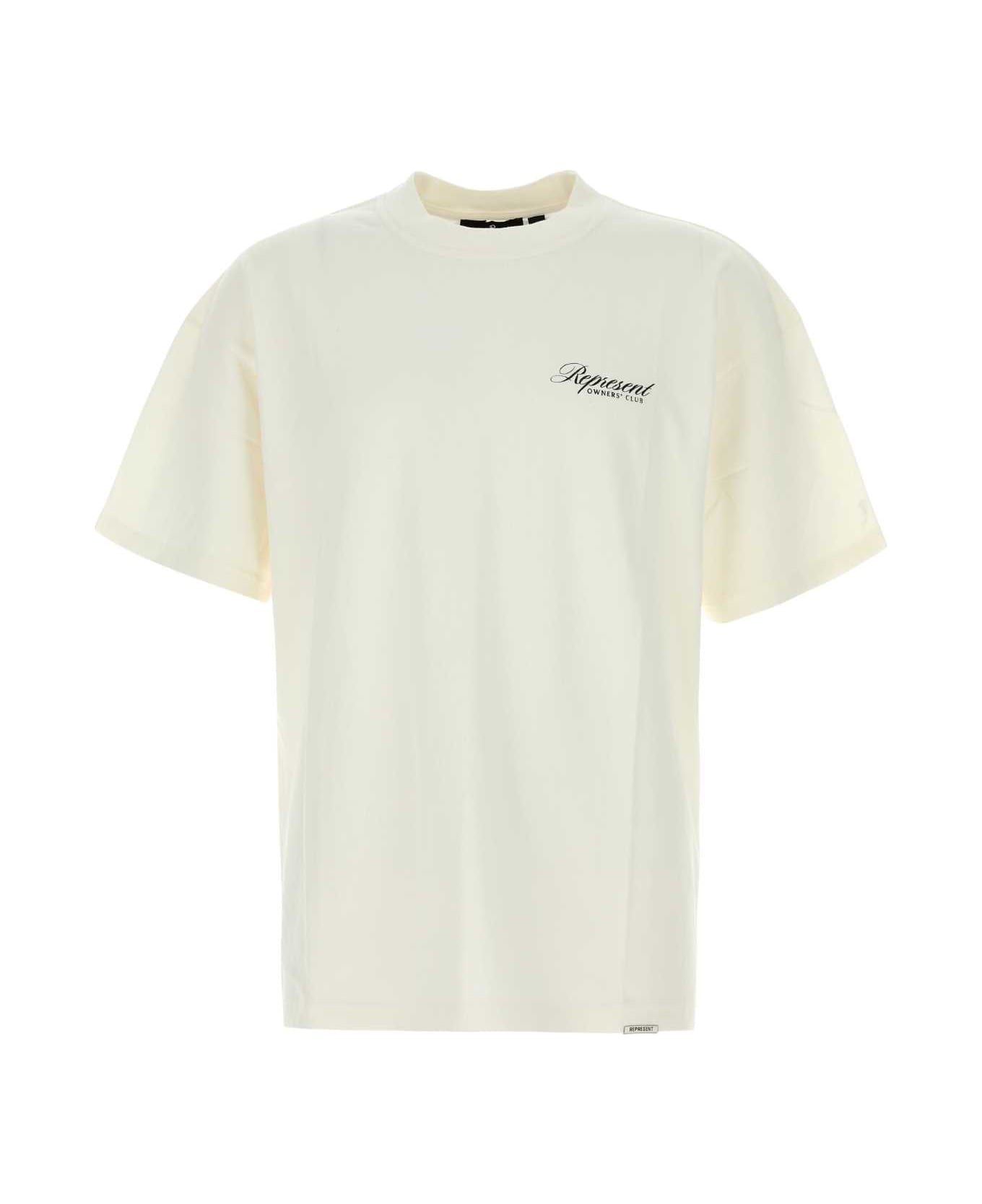 REPRESENT White Cotton Represent Owners Club T-shirt - FLATWHITE