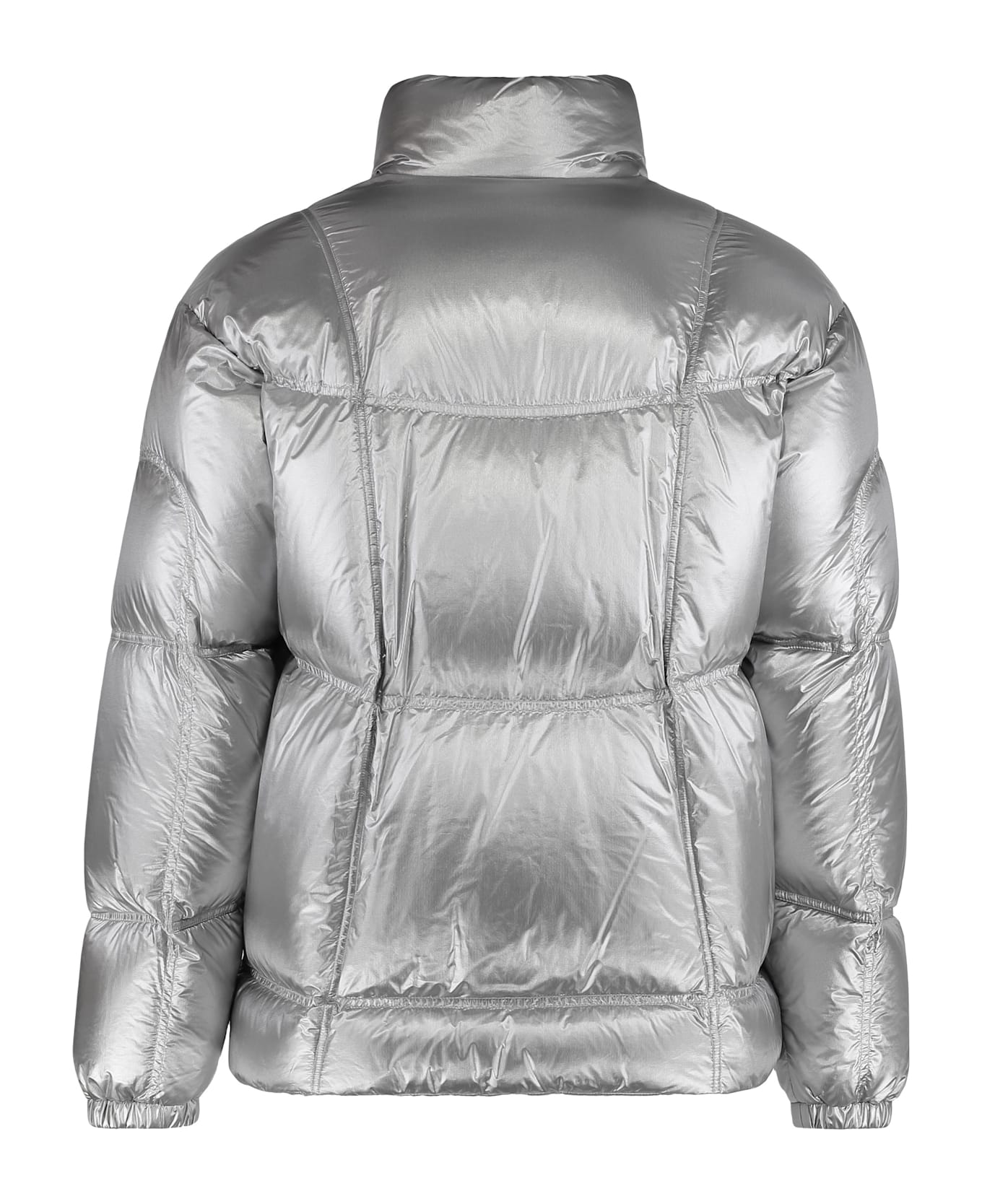 Herno Short Down Jacket Laminar - Silver