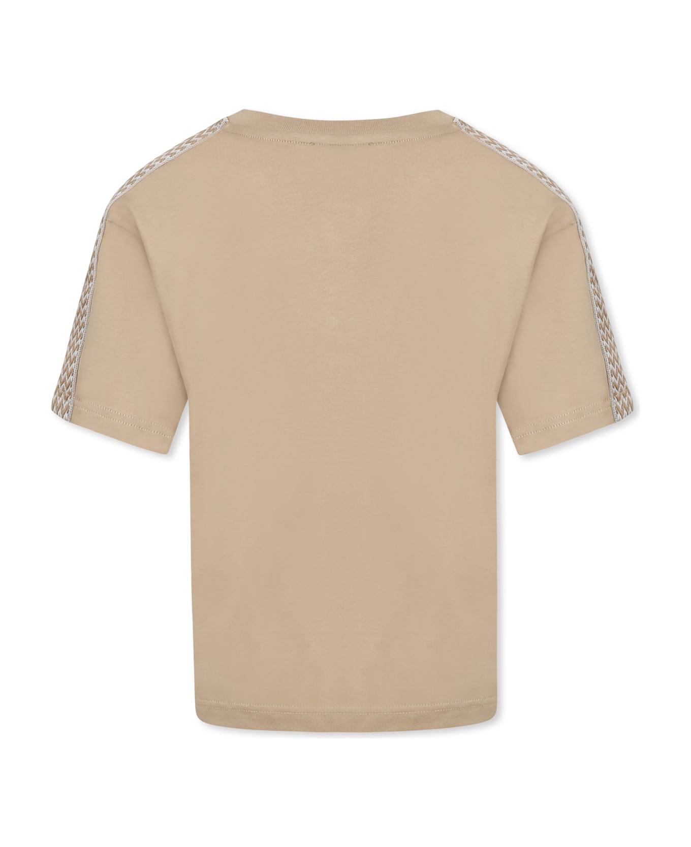 Lanvin Beige T-shirt For Boy With Logo - Beige