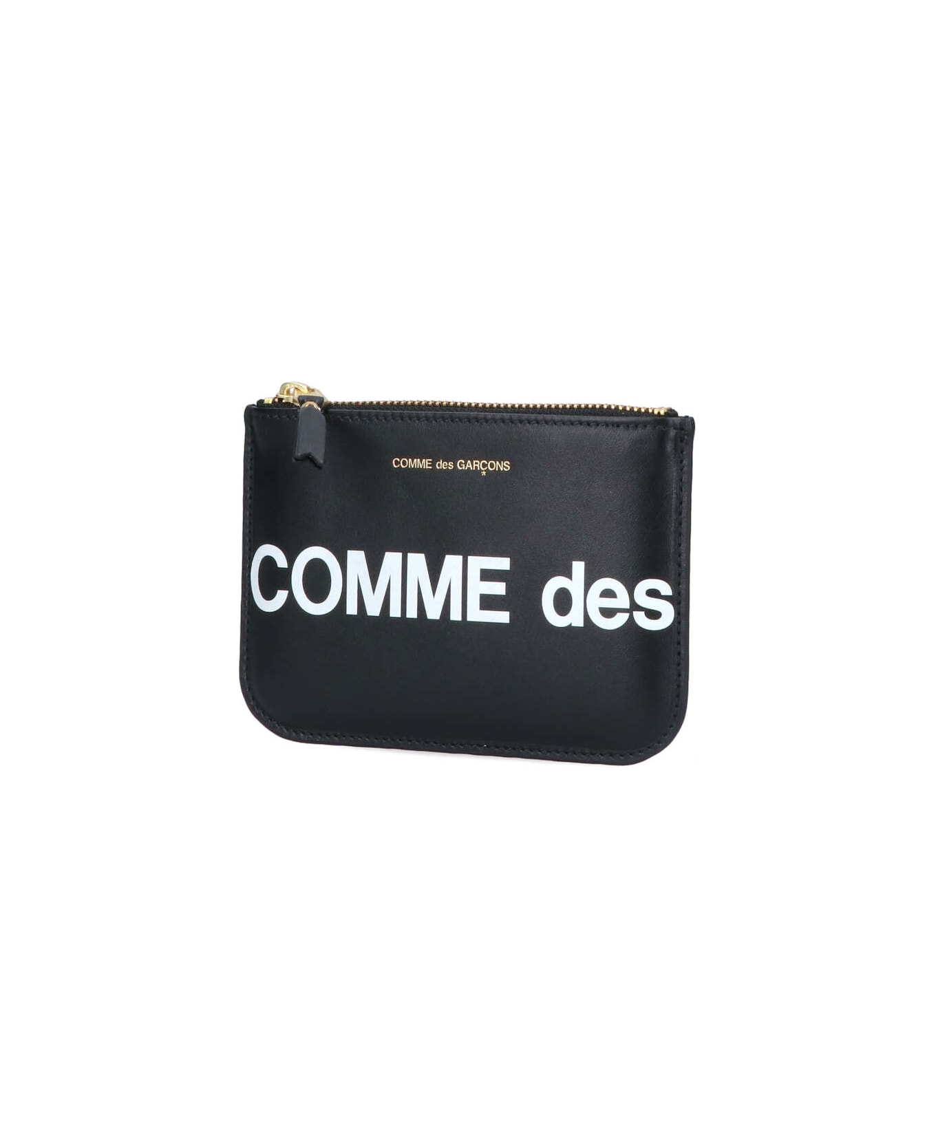 Comme des Garçons Wallet 
huge Logo
 coin Purse - Black  