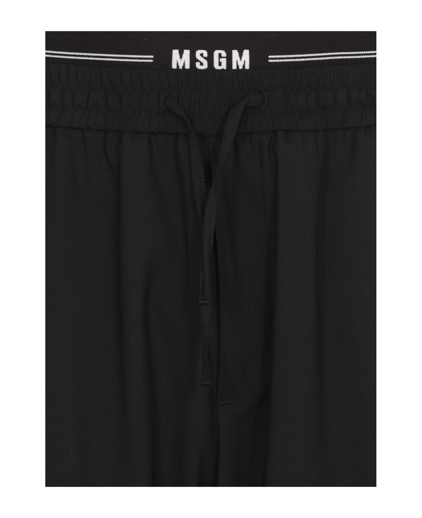MSGM Wool Pants - Black
