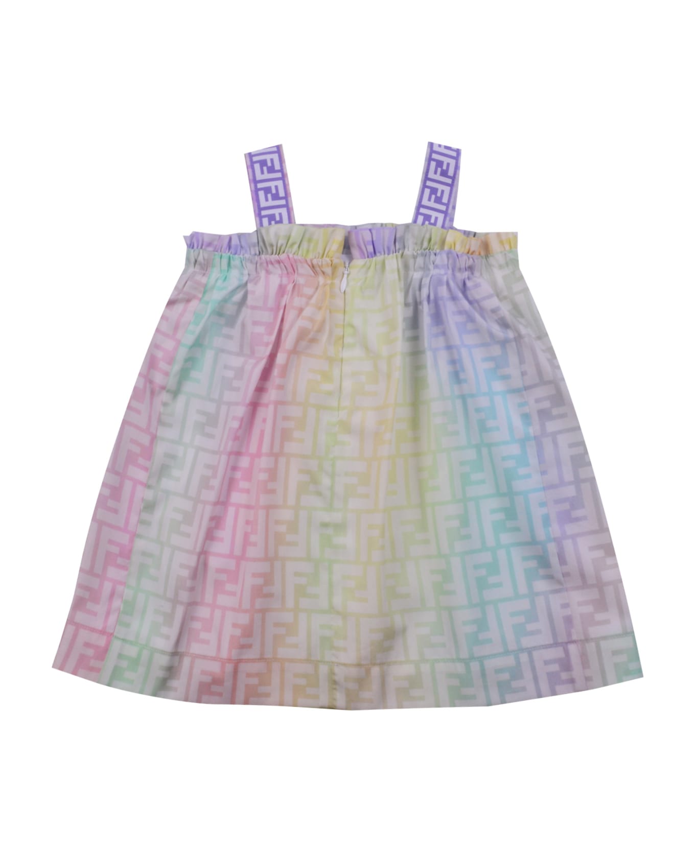 Fendi Dress With Ff Print - Multicolor