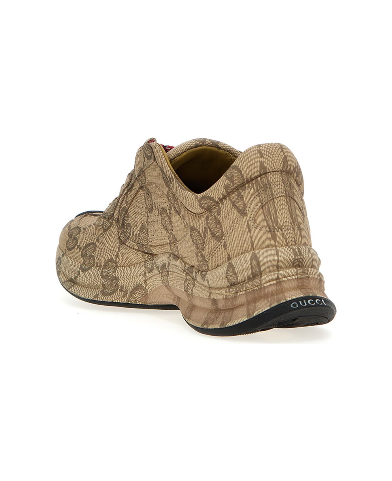 Gucci 'gucci Run' Sneakers - Beige