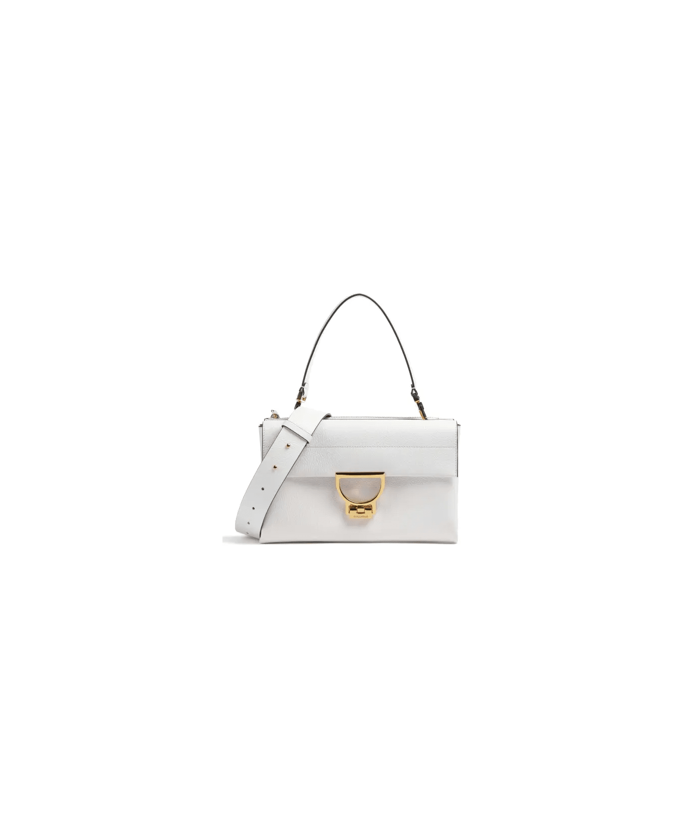 Coccinelle Arlettis Medium Bag - Brillant white