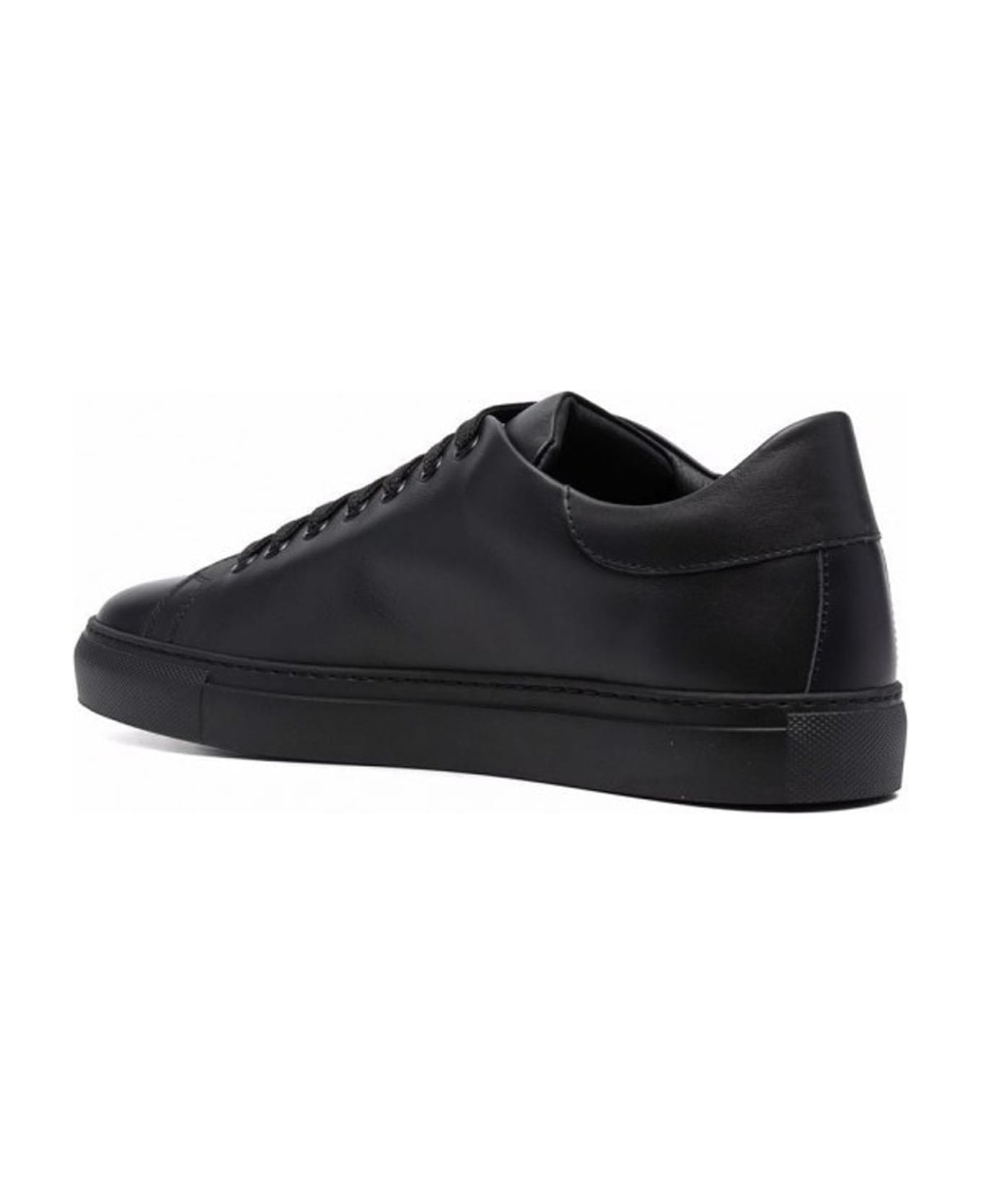 Moschino Couture Logo Leather Sneakers - Black