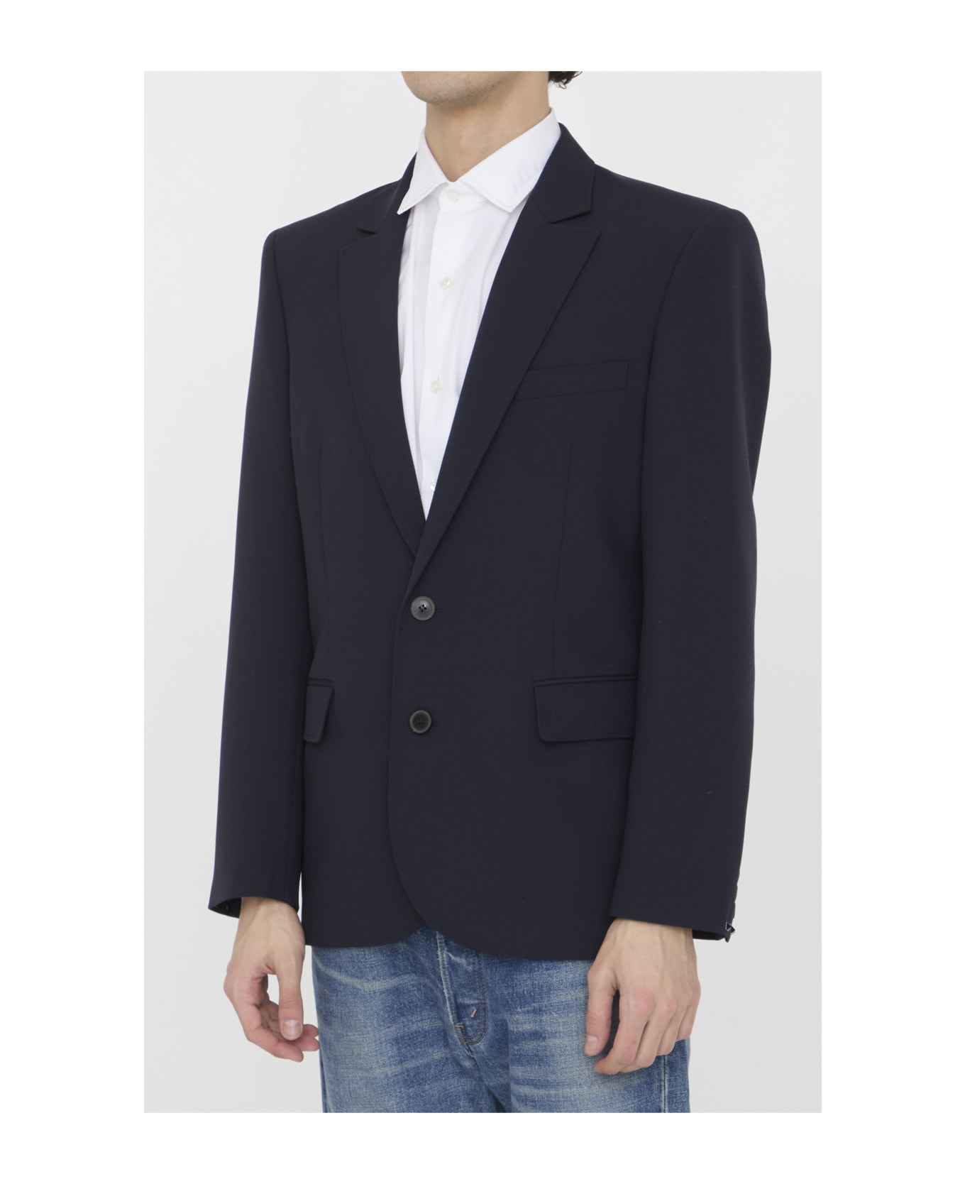 Valentino Pink Single-breasted Jacket - Blue