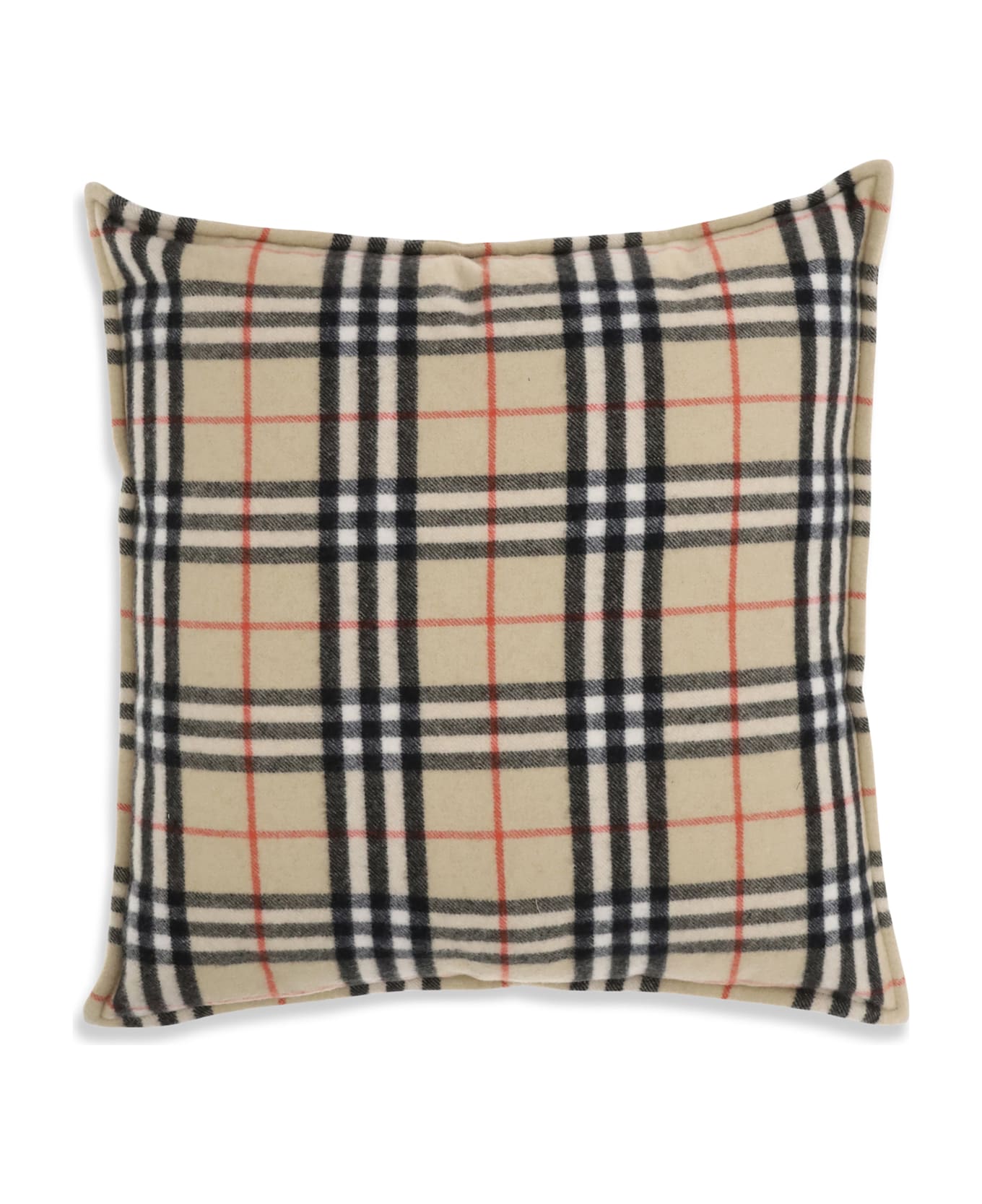 Burberry Cushion Crafted From A Luxurious Blend Of Wool And Cashmere Features The Iconic Burberry Check