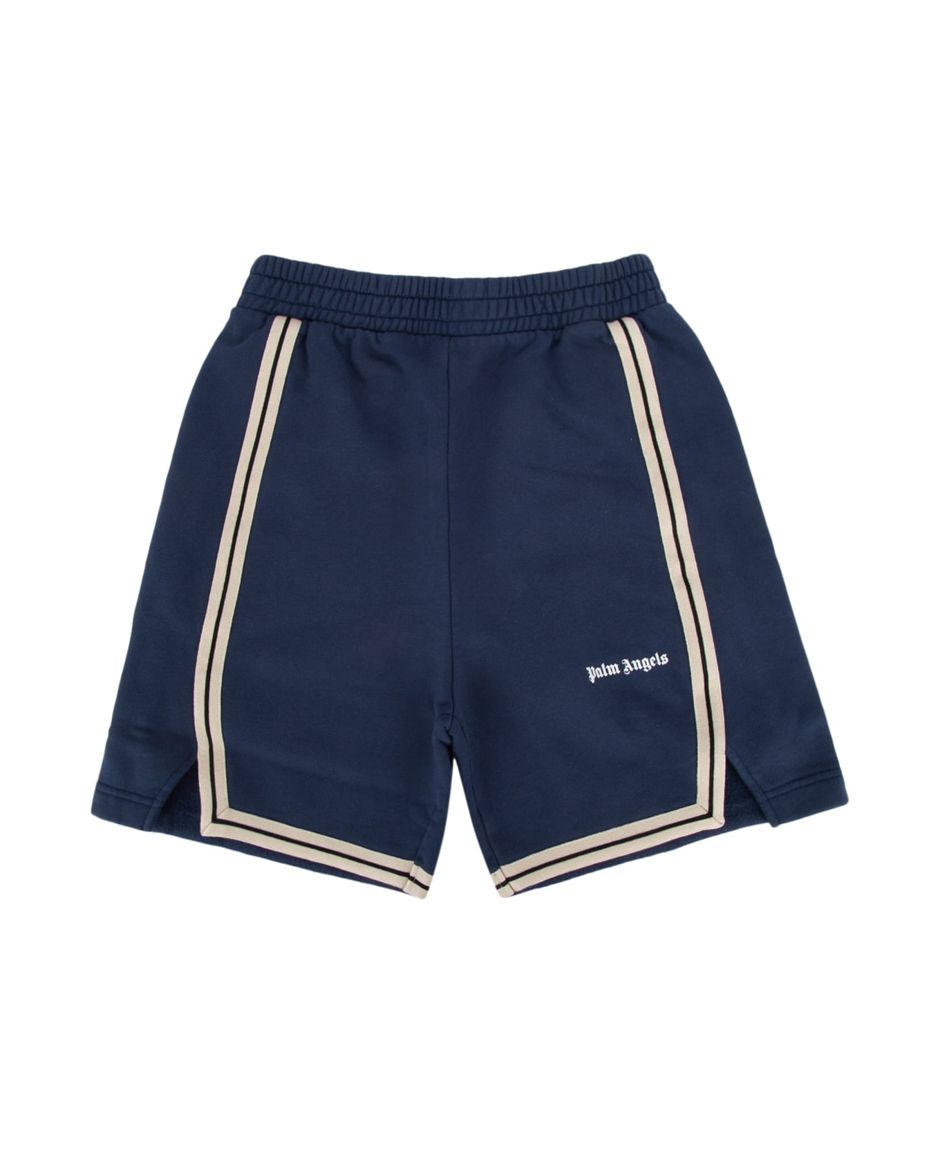 Palm Angels Pa Track Sweatshorts Night Blue Off Whit - NIGHTBLUEOFFWHIT