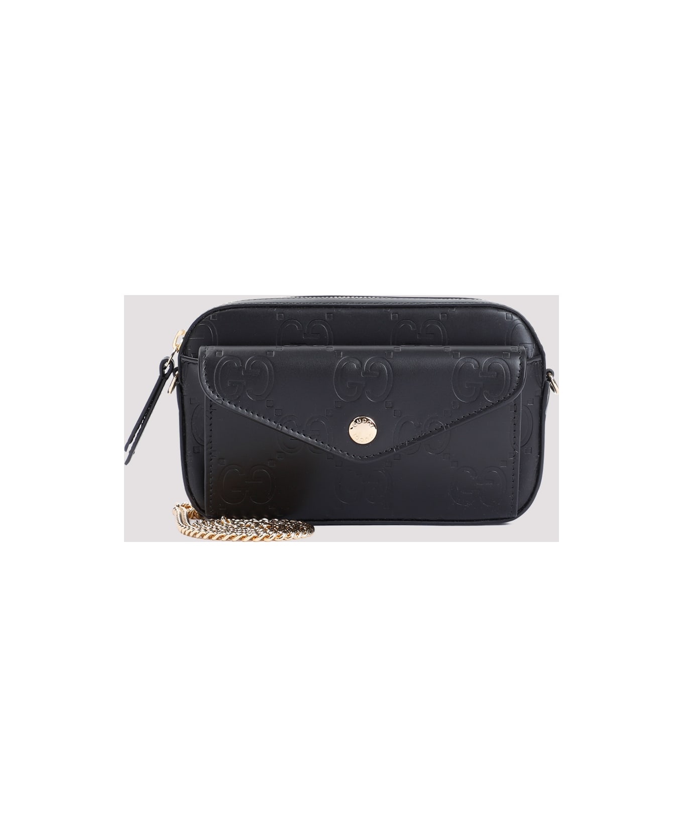 Gucci Gg Leather Mini Bag - Black