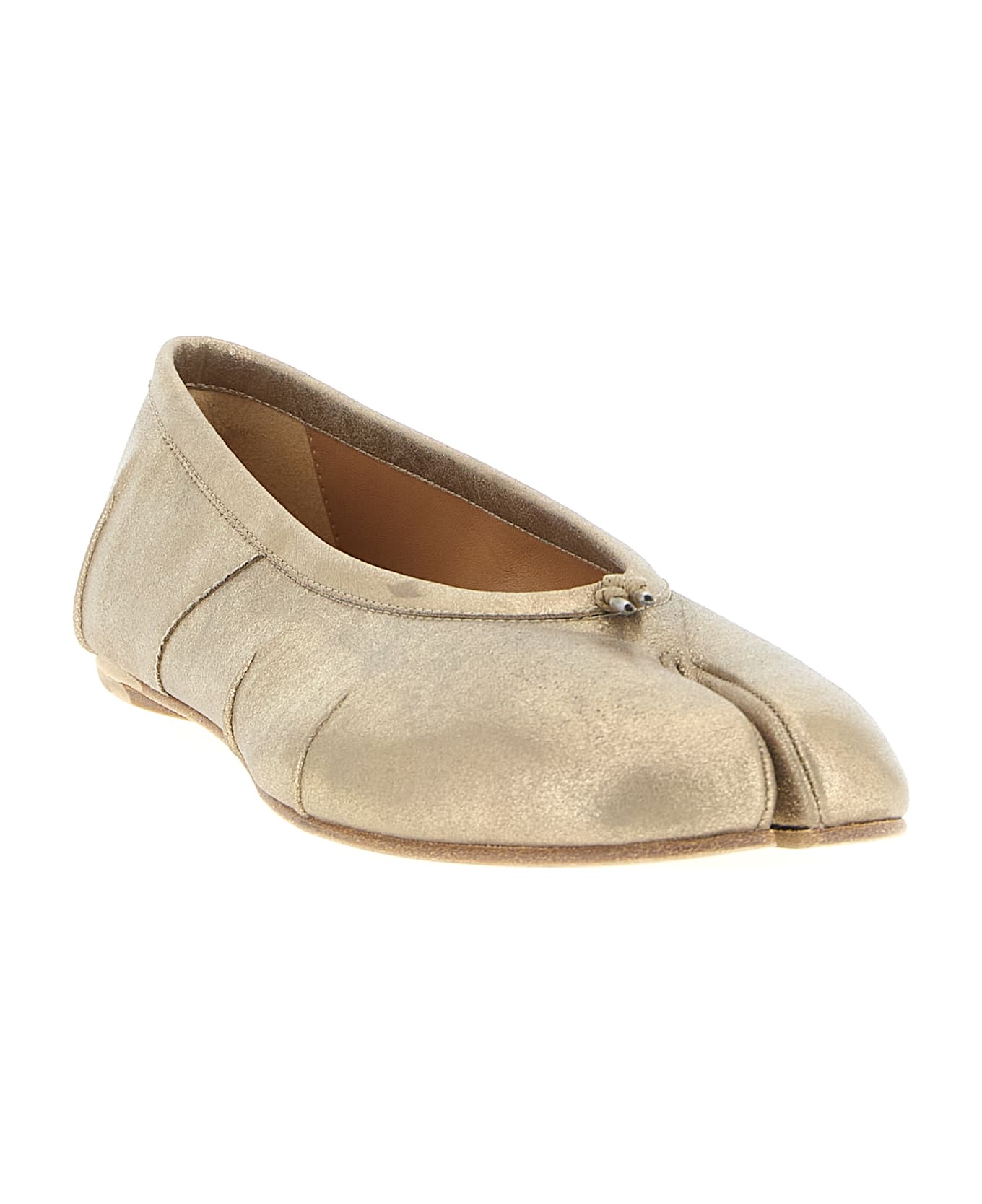 Maison Margiela 'tabi New' Ballet Flats - Gold
