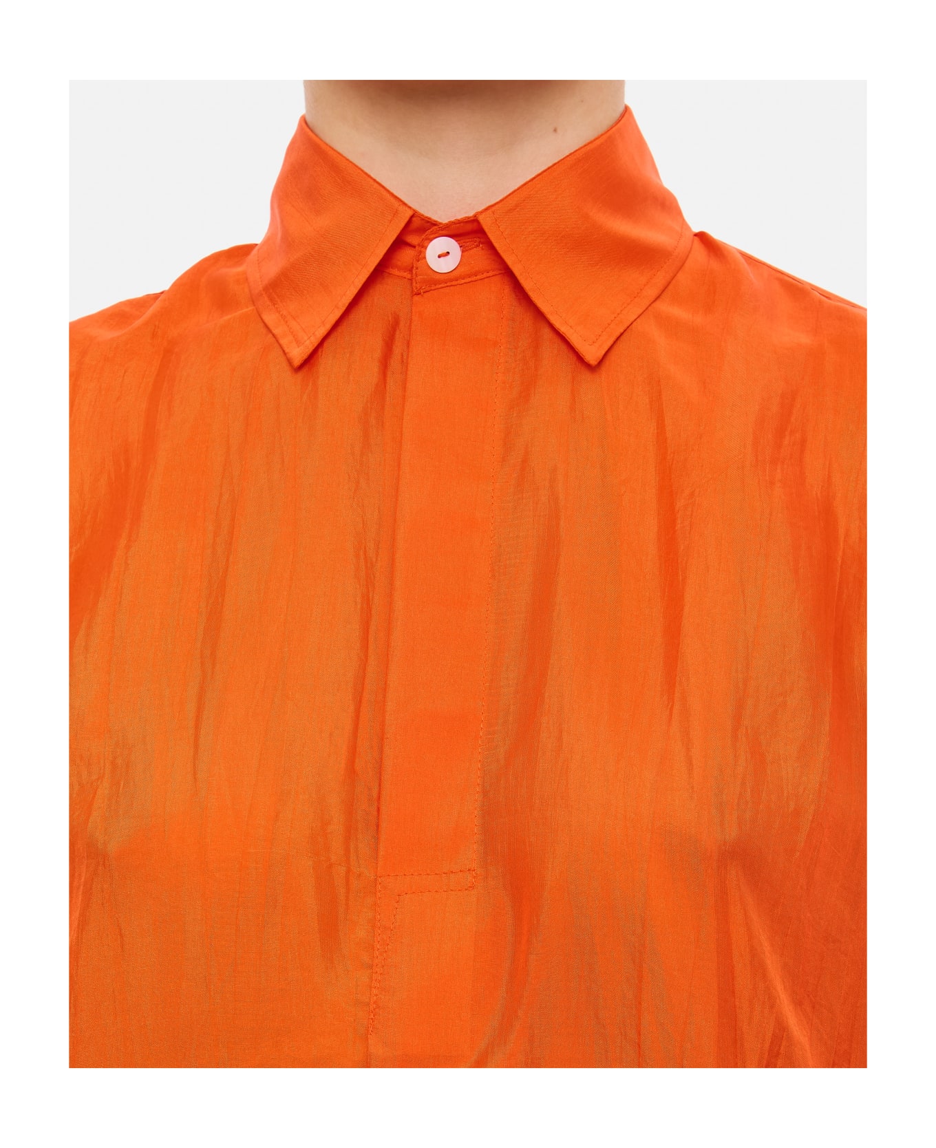 The Rose Ibiza Reynal Silk Shirt - Orange