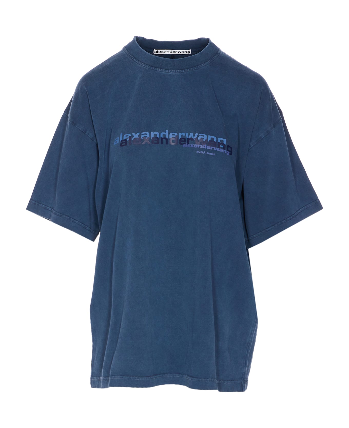 Alexander Wang Oversize Logo T-shirt - Blue