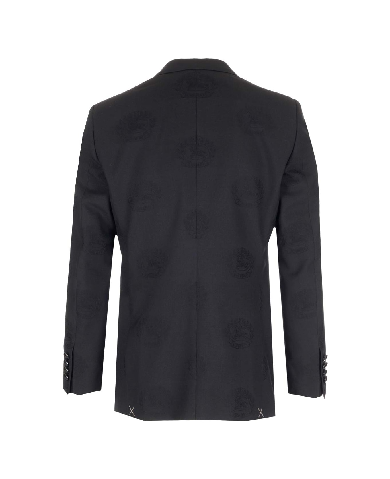 Burberry Black Single-breasted Tailored Jacket - Black