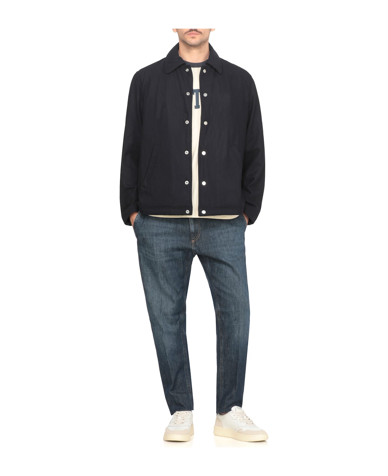 Autry Wool Blend Jacket - Blue