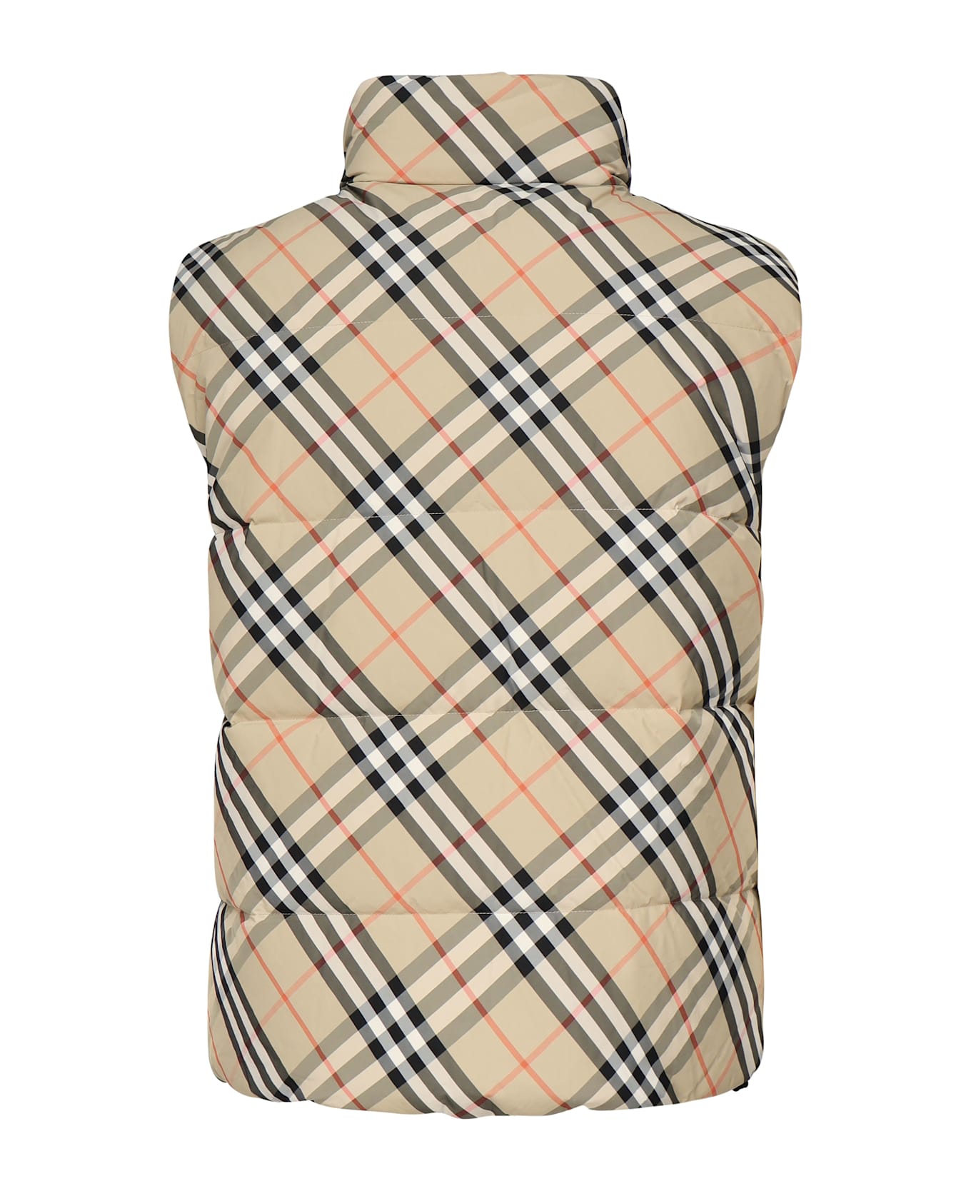Burberry Printed Nylon Reversible Down Jacket - SANDIPCHECK