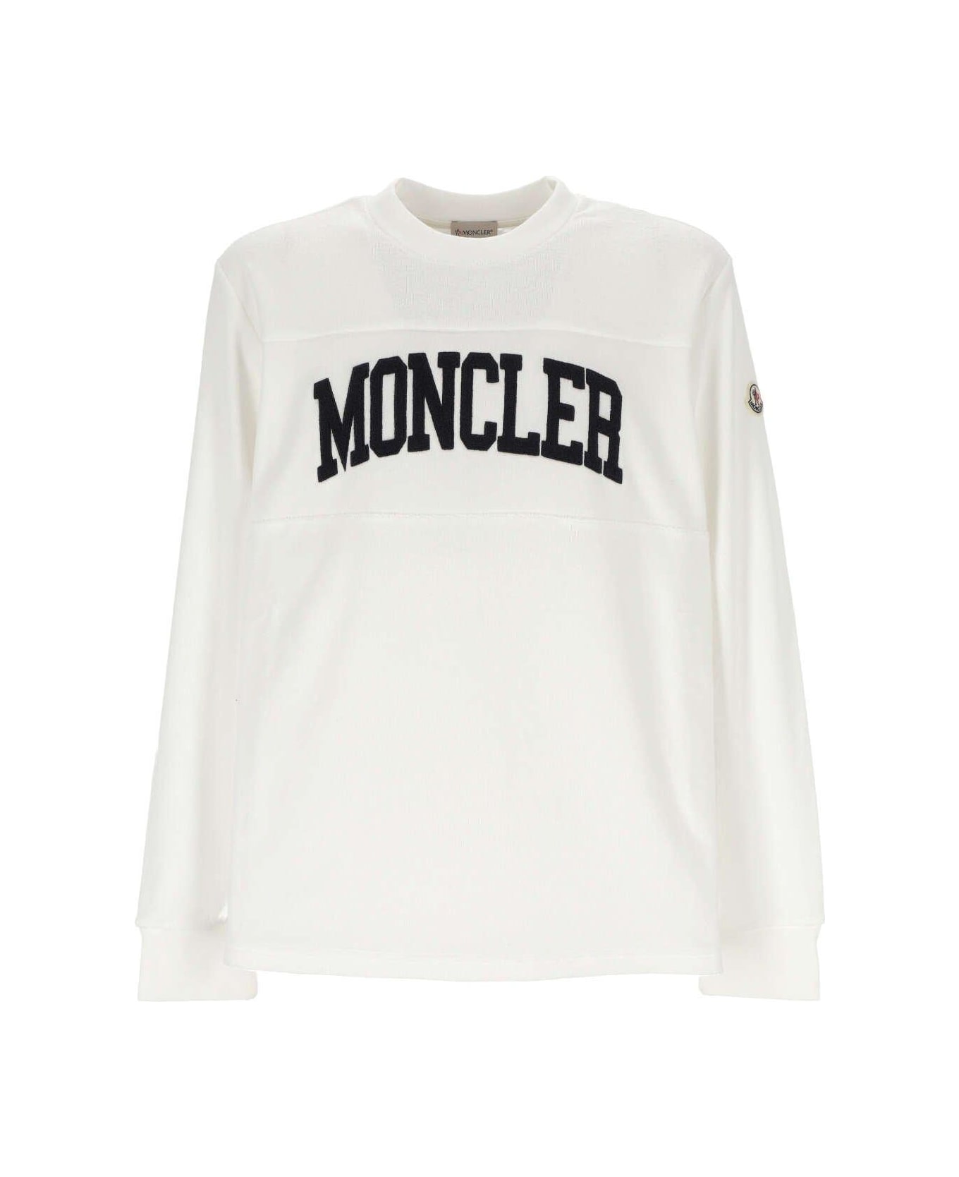 Moncler Logo Patch Crewneck Sweatshirt フリース
