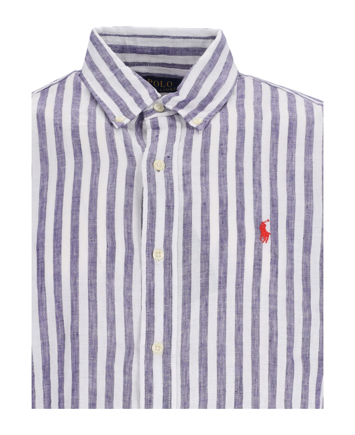 Polo Ralph Lauren Logo Shirt Polo Ralph Lauren - WHITE/BLU シャツ
