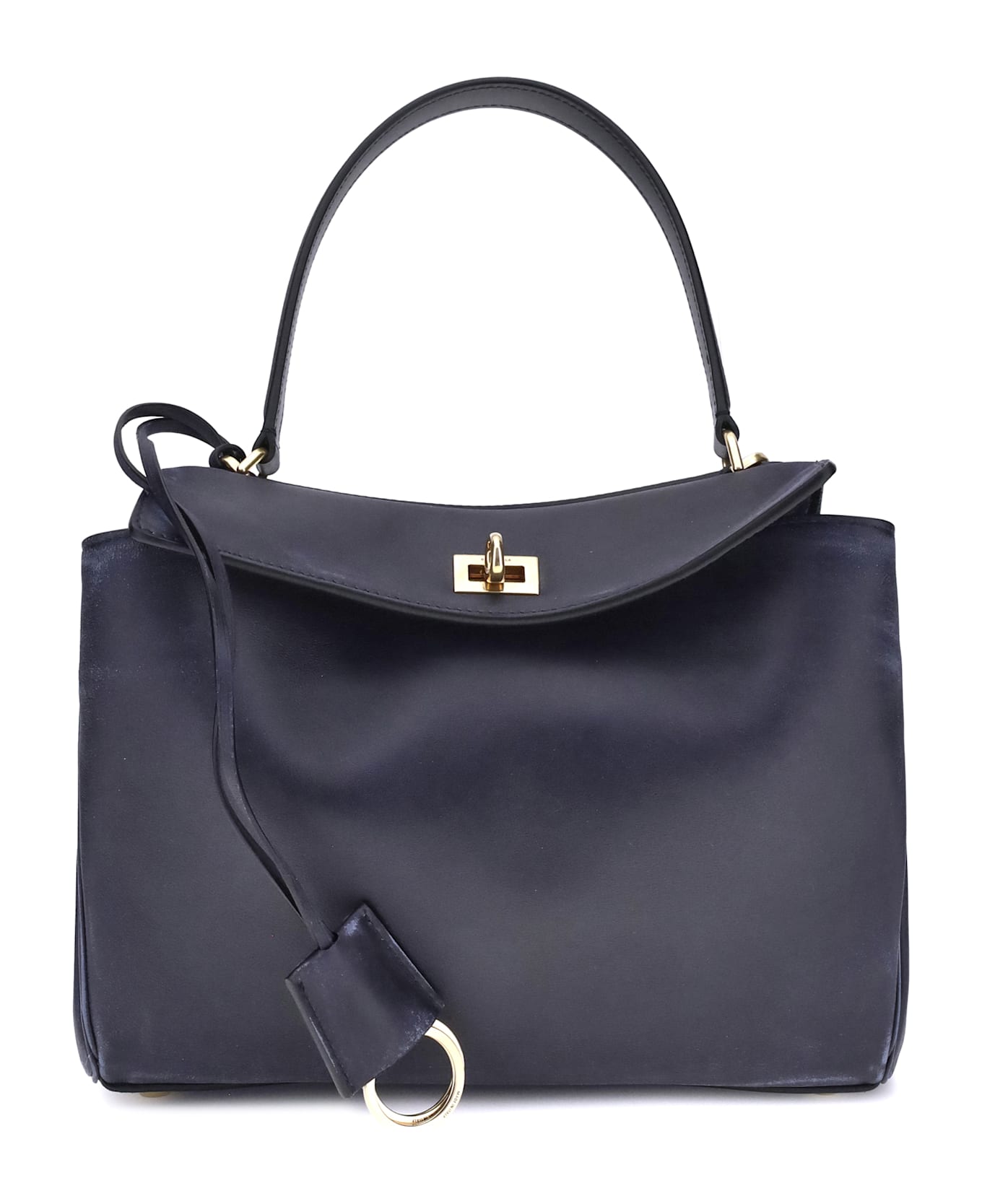 Balenciaga Rodeo Small Shoulder Bag In Used-effect Leather