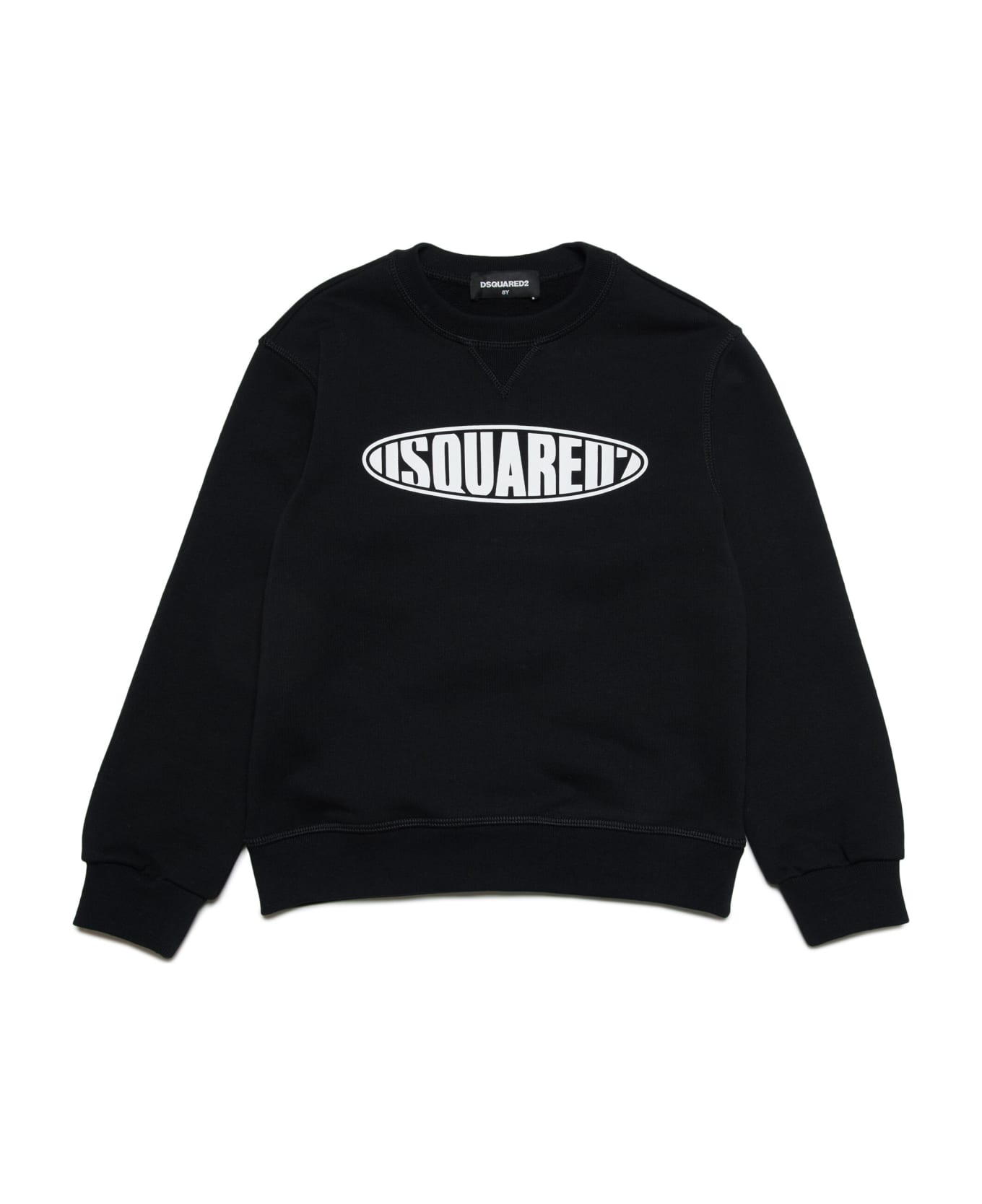 Dsquared2 D2s778u Relax Sweat-shirt Dsquared Crew-neck Sweatshirt Branded With Surf Logo - Nero
