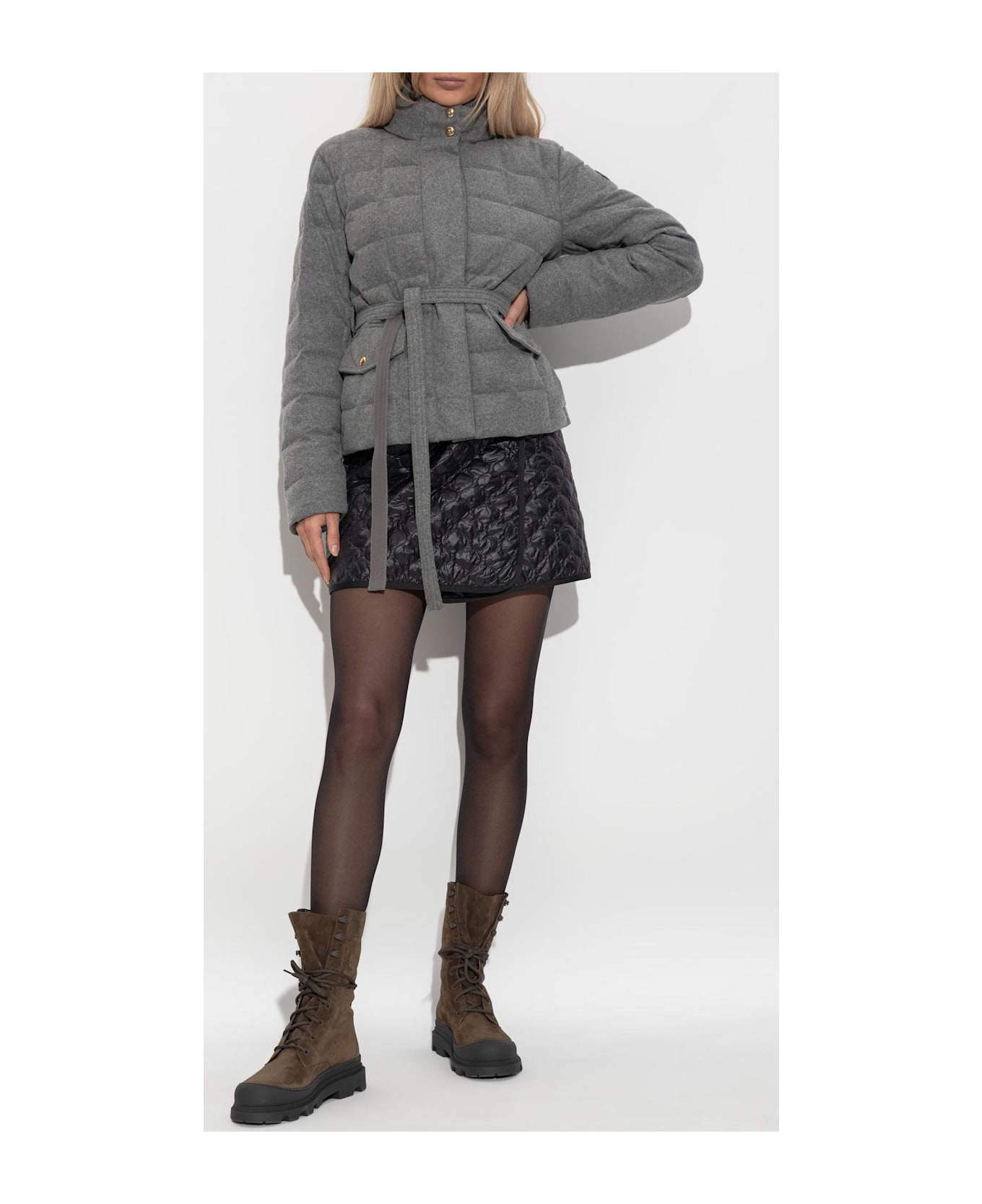 Moncler Quilted Skirt - Black