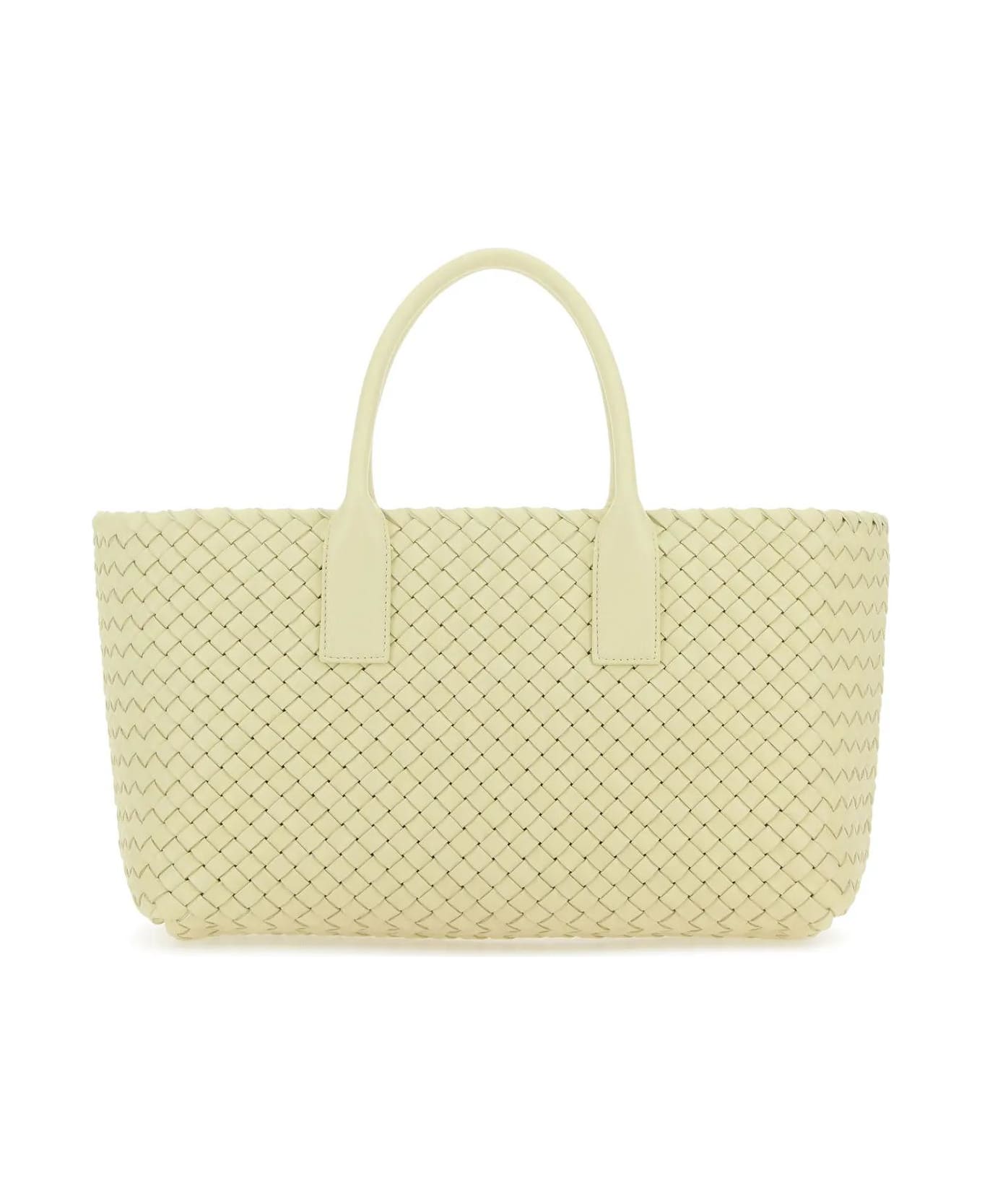 Cabat Small Intrecciato Tote Bag in Yellow - Bottega Veneta