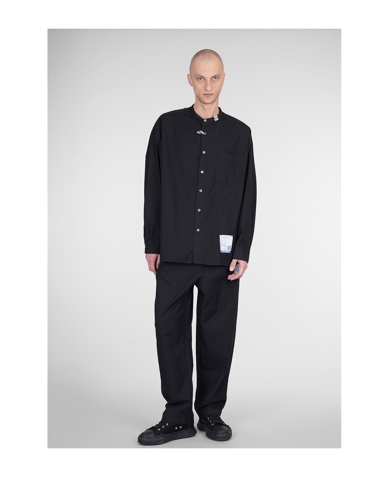 Mihara Yasuhiro Shirt In Black Cotton - black