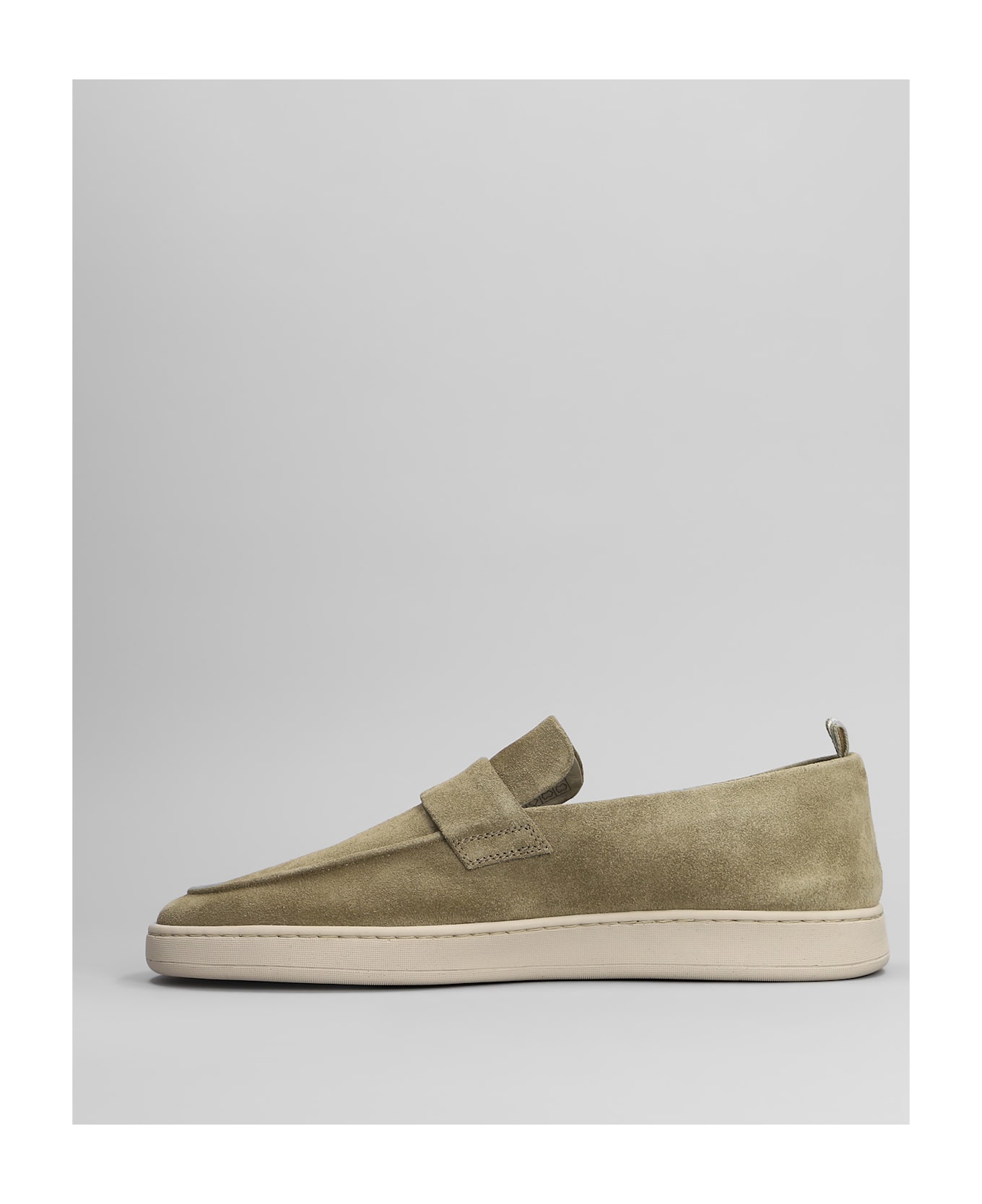 Officine Creative Herbie 001 Loafers In Green Suede - green