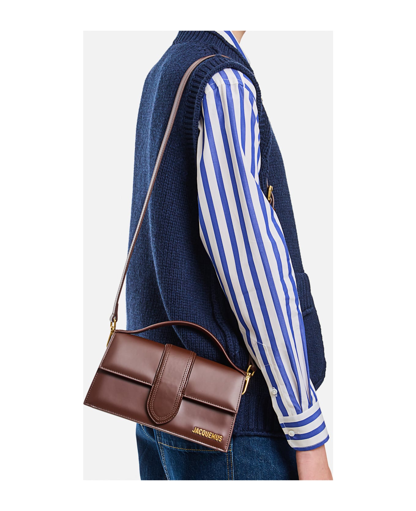 Jacquemus Le Grand Bambino Leather Shoulder Bag - Brown ショルダーバッグ