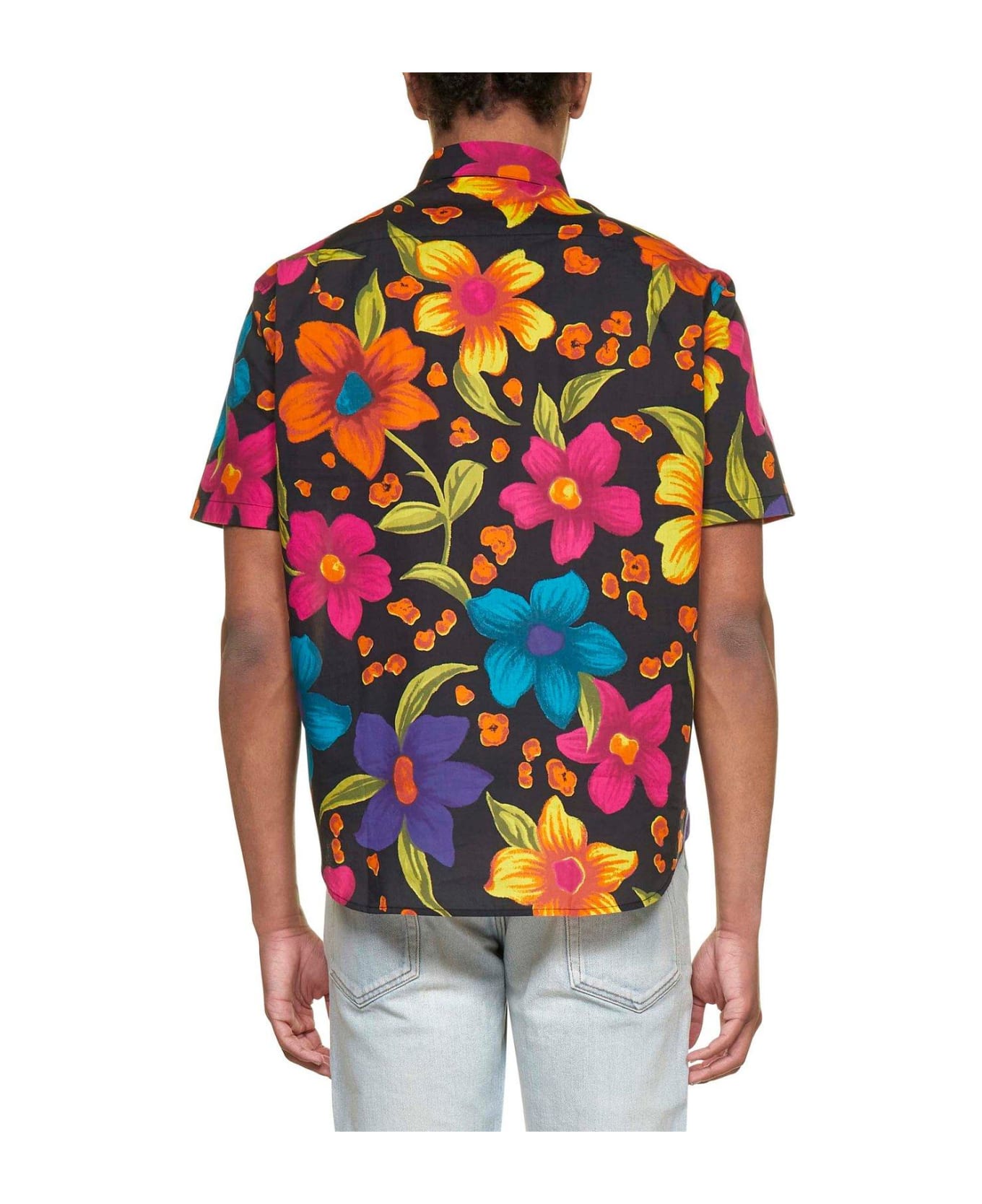 Saint Laurent Floral Printed Short-sleeved Shirt - MULTICOLOUR シャツ