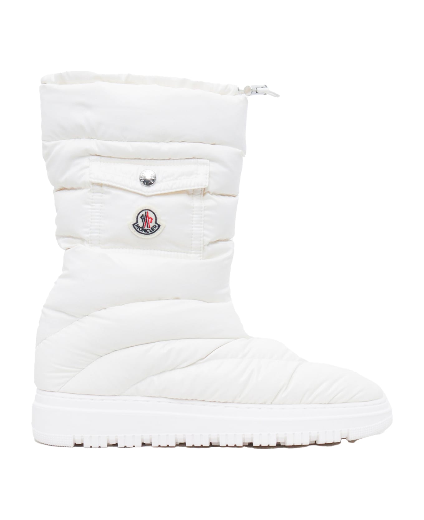 Moncler Petit Gaia Pocket Snow Boots - WHITE