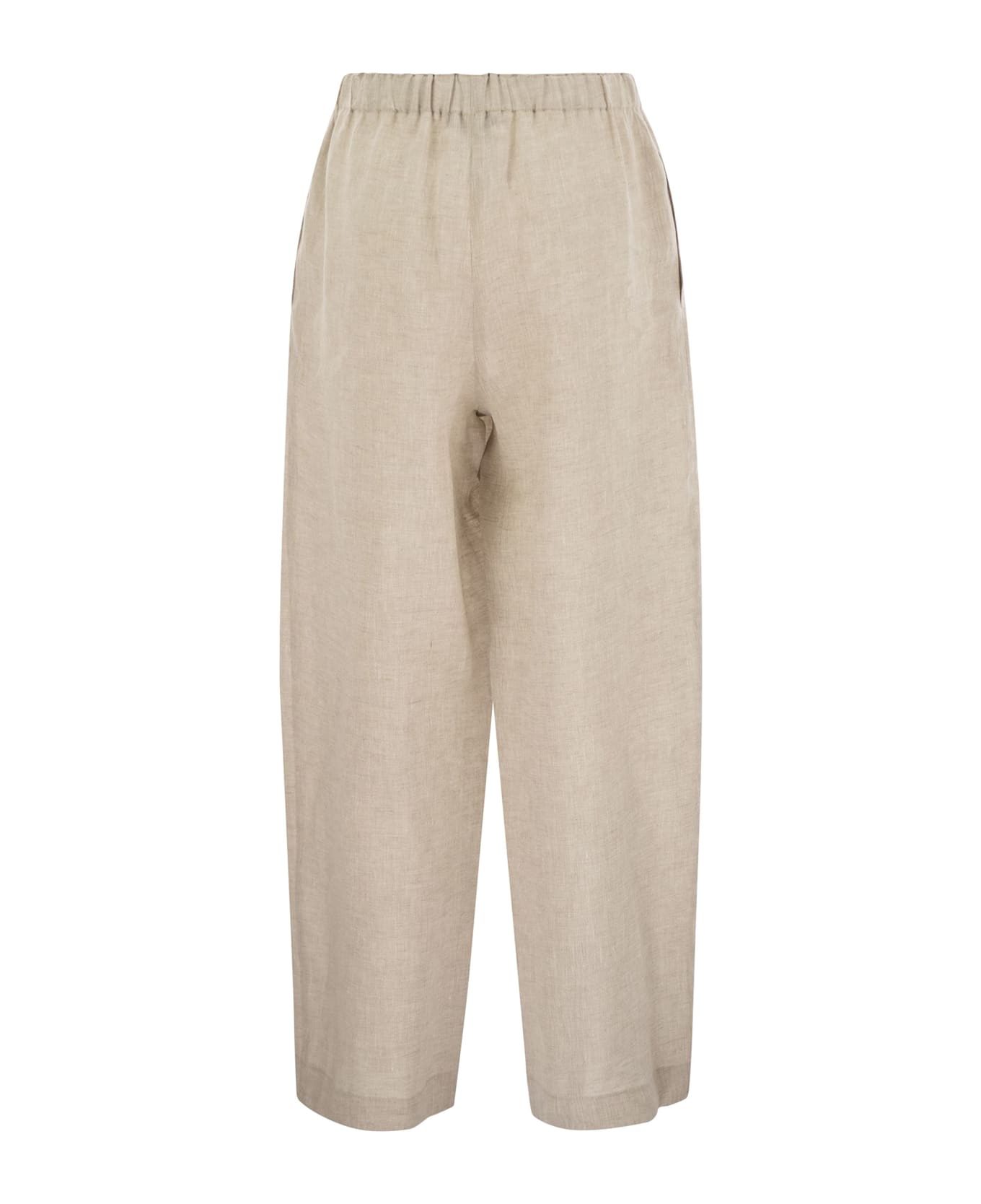 Fabiana Filippi Linen Trousers - GREIGE