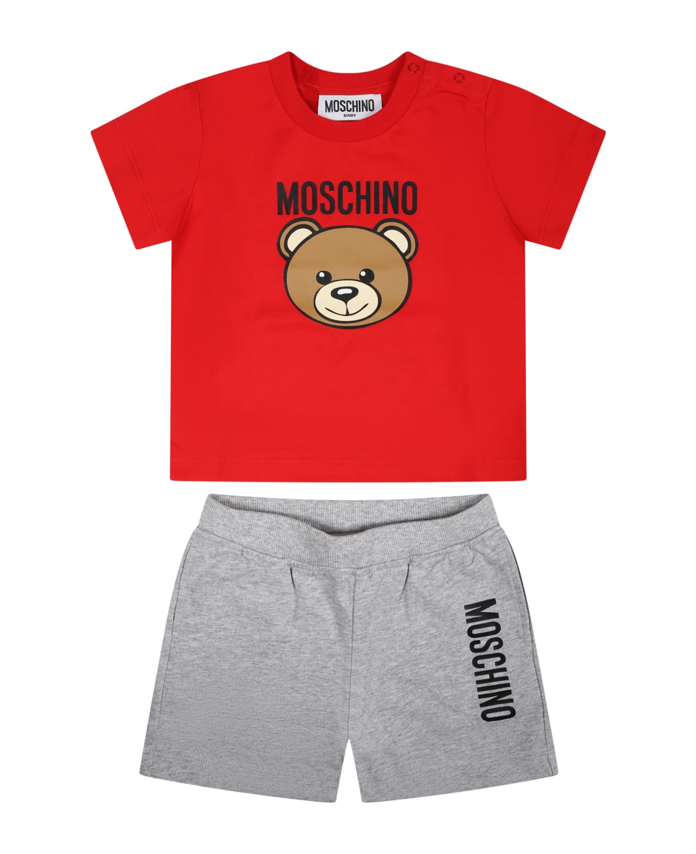 Moschino Multicolor Set For Baby Boy With Teddy Bear And Logo - Multicolor