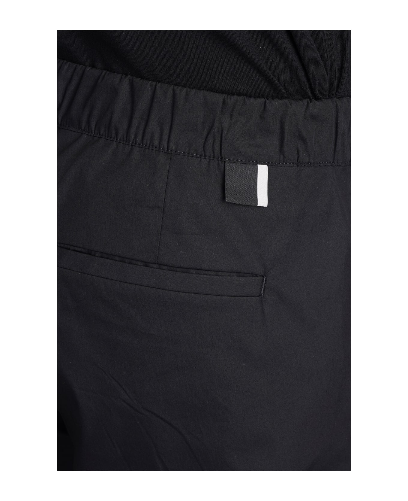 Low Brand Patrick Pants In Black Cotton - black ボトムス