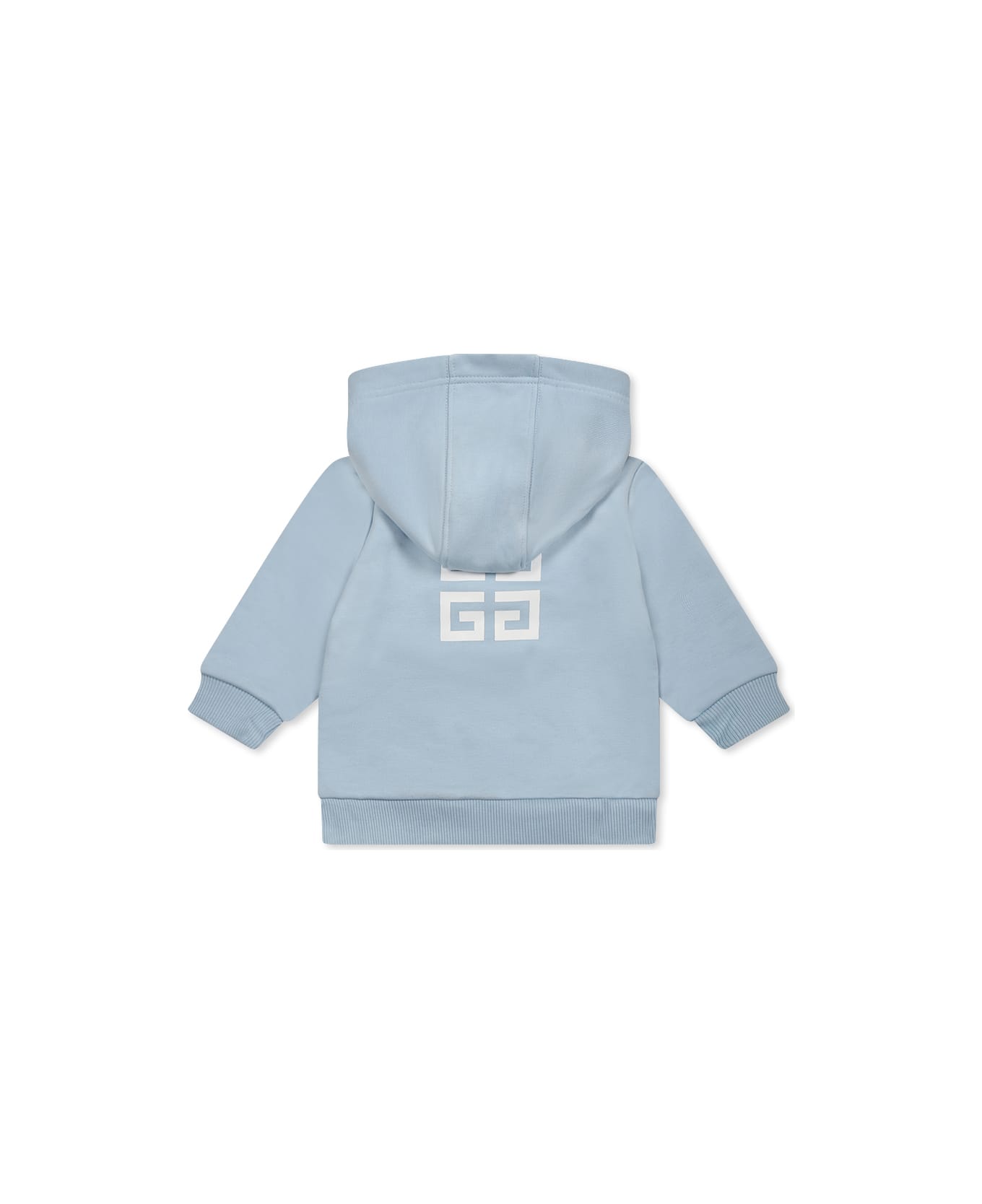 Givenchy Light Blue Sweatshirt For Baby Boy With White Logo - Light Blue