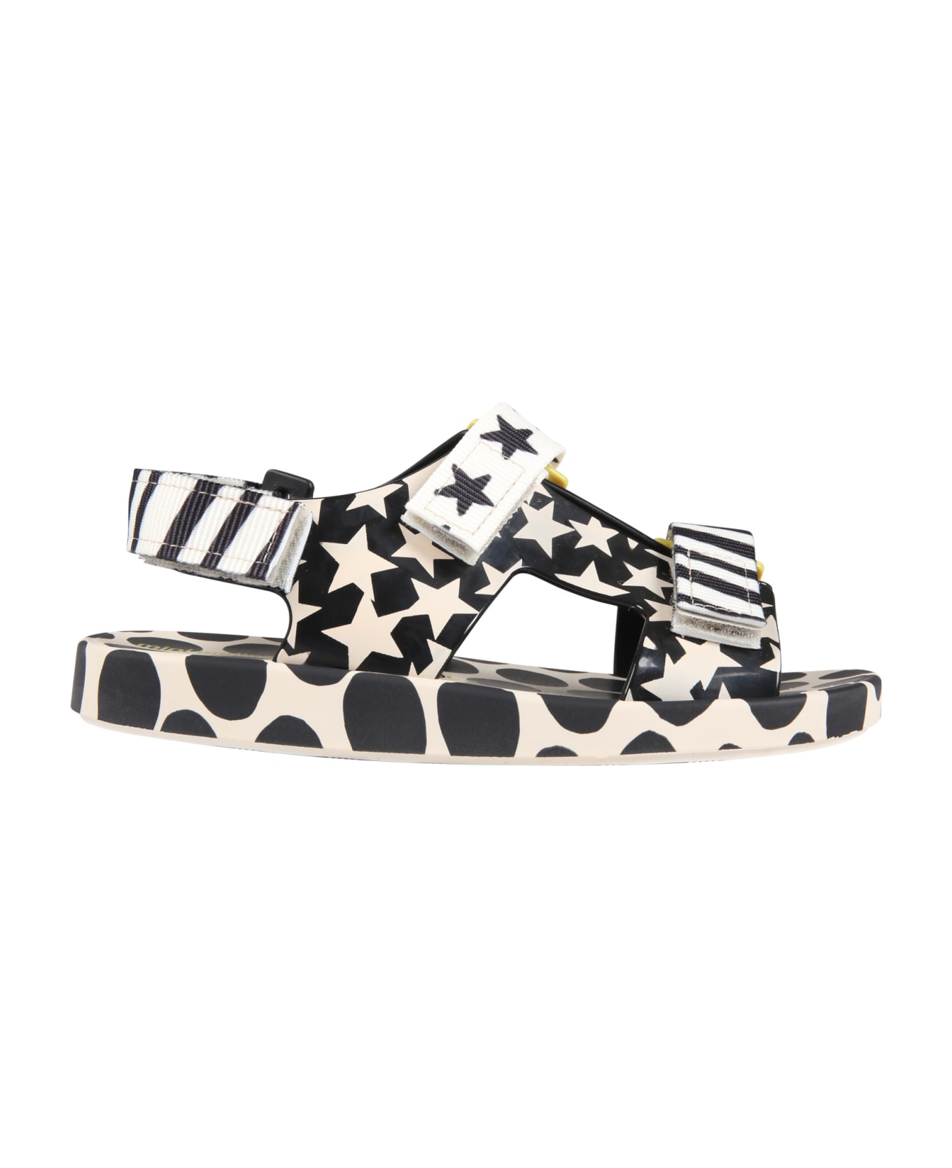 Melissa Beige Sandals For Girl With Stars - Multicolor シューズ