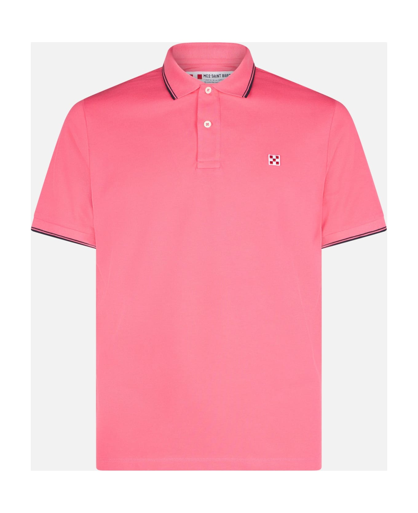 MC2 Saint Barth Man Fluo Pink Polo Piquet - PINK