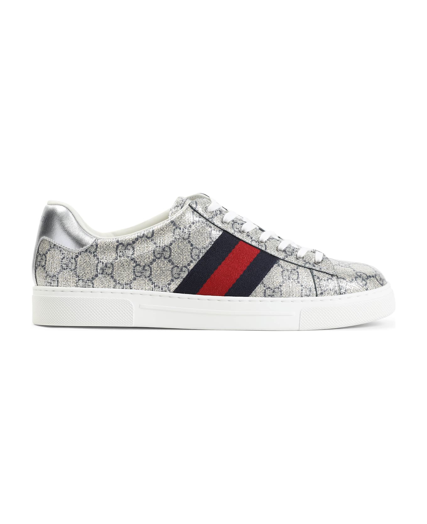 Gucci Ace Lurex Sneakers - Beige Blue Silver