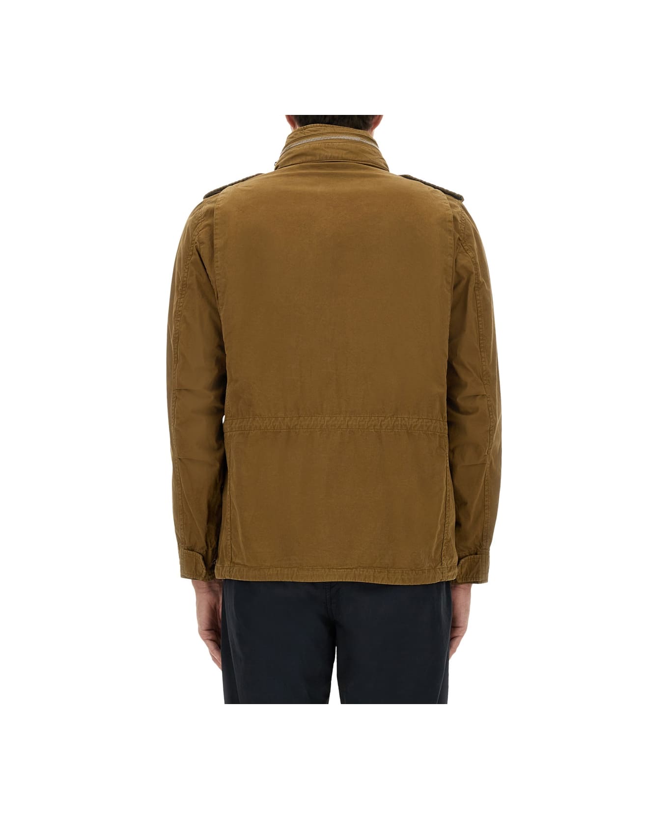 Aspesi Jacket With Logo - Stone