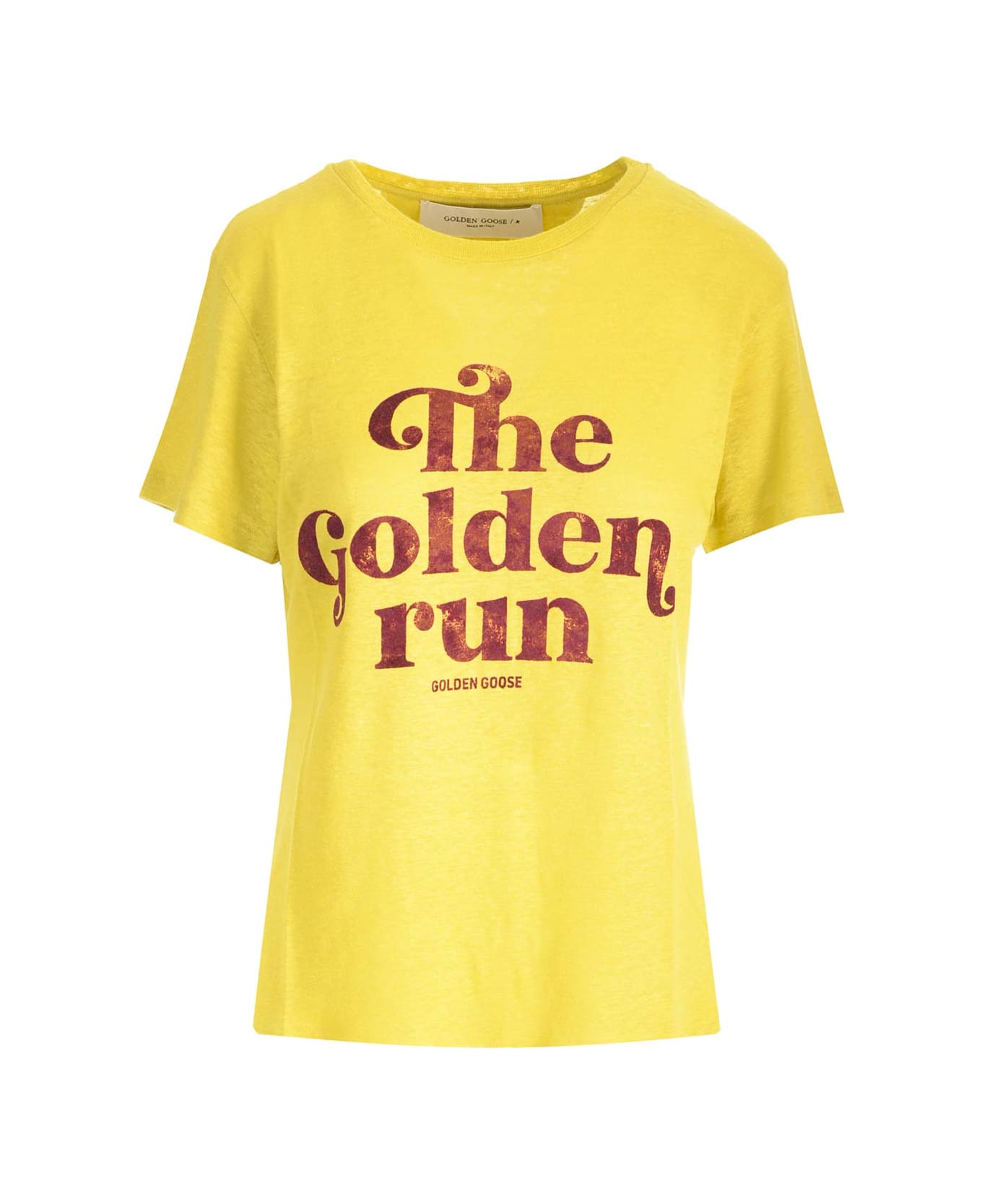 Golden Goose Doris Slim T-shirt - Yellow Tシャツ