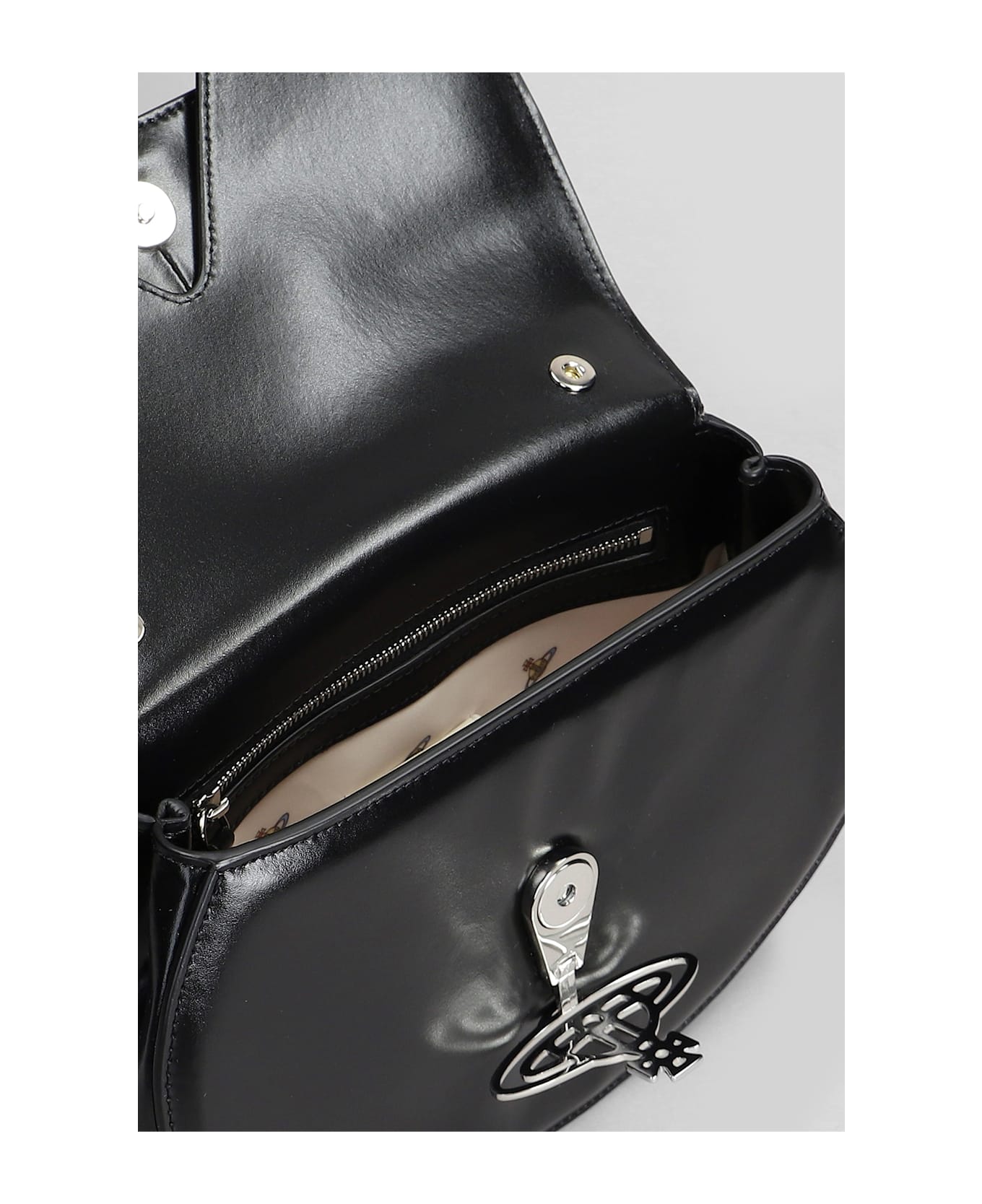 Vivienne Westwood Sadie Shoulder Bag In Black Leather - black